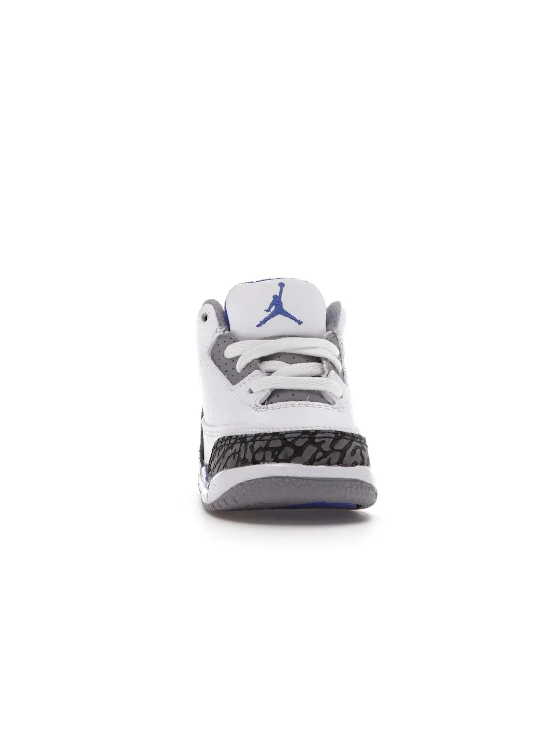 Детские кроссовки Lifestyle с перфорированным верхом Jordan 3 Retro — изображение 2 из 4, белый/черный-серый-синий