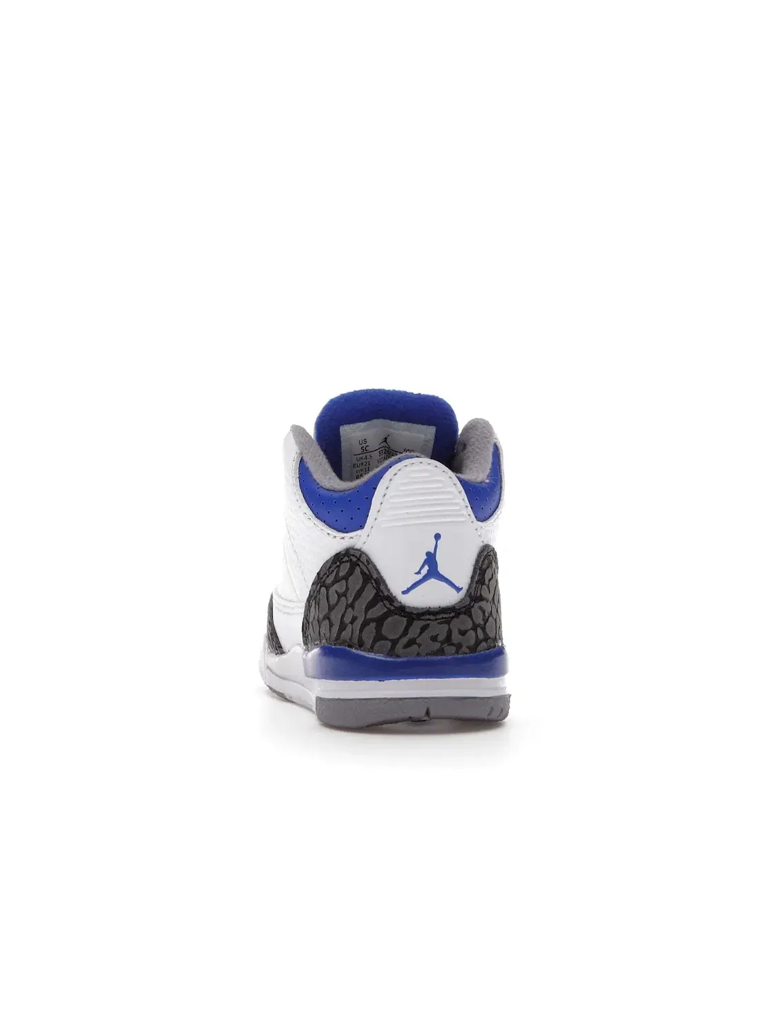Детские кроссовки Lifestyle с перфорированным верхом Jordan 3 Retro — изображение 4 из 4, белый/черный-серый-синий