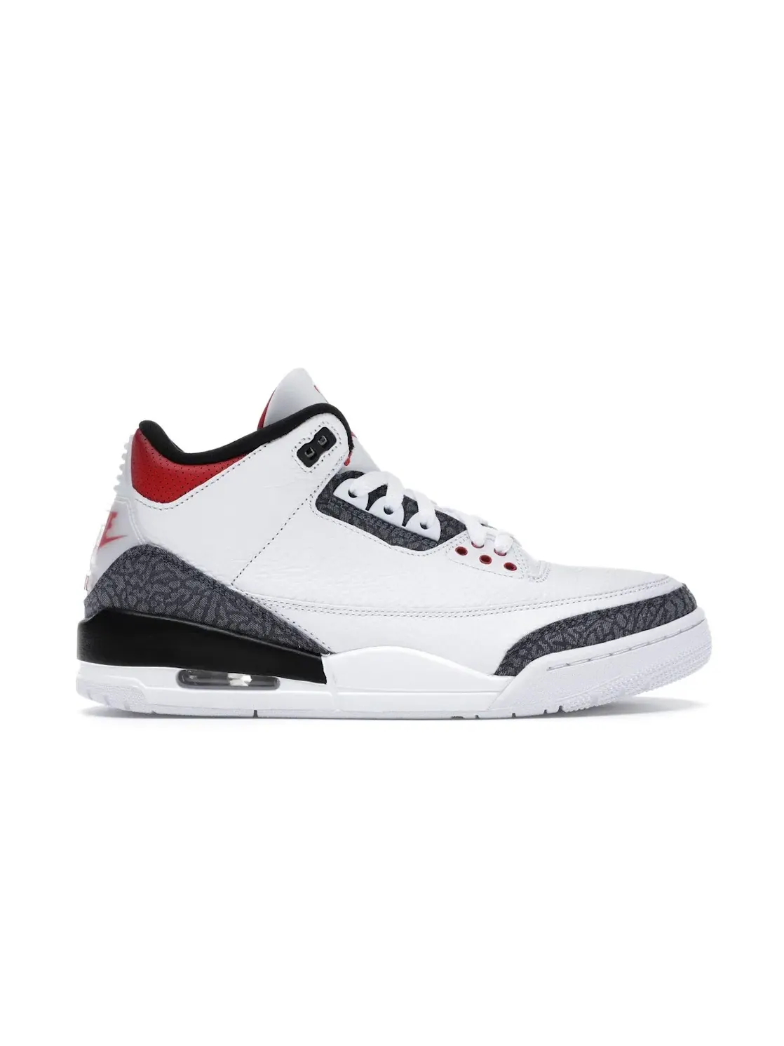 Мужские кроссовки Lifestyle с джинсовыми элементами Jordan 3 Retro — изображение 1 из 4, белый/черный-красный