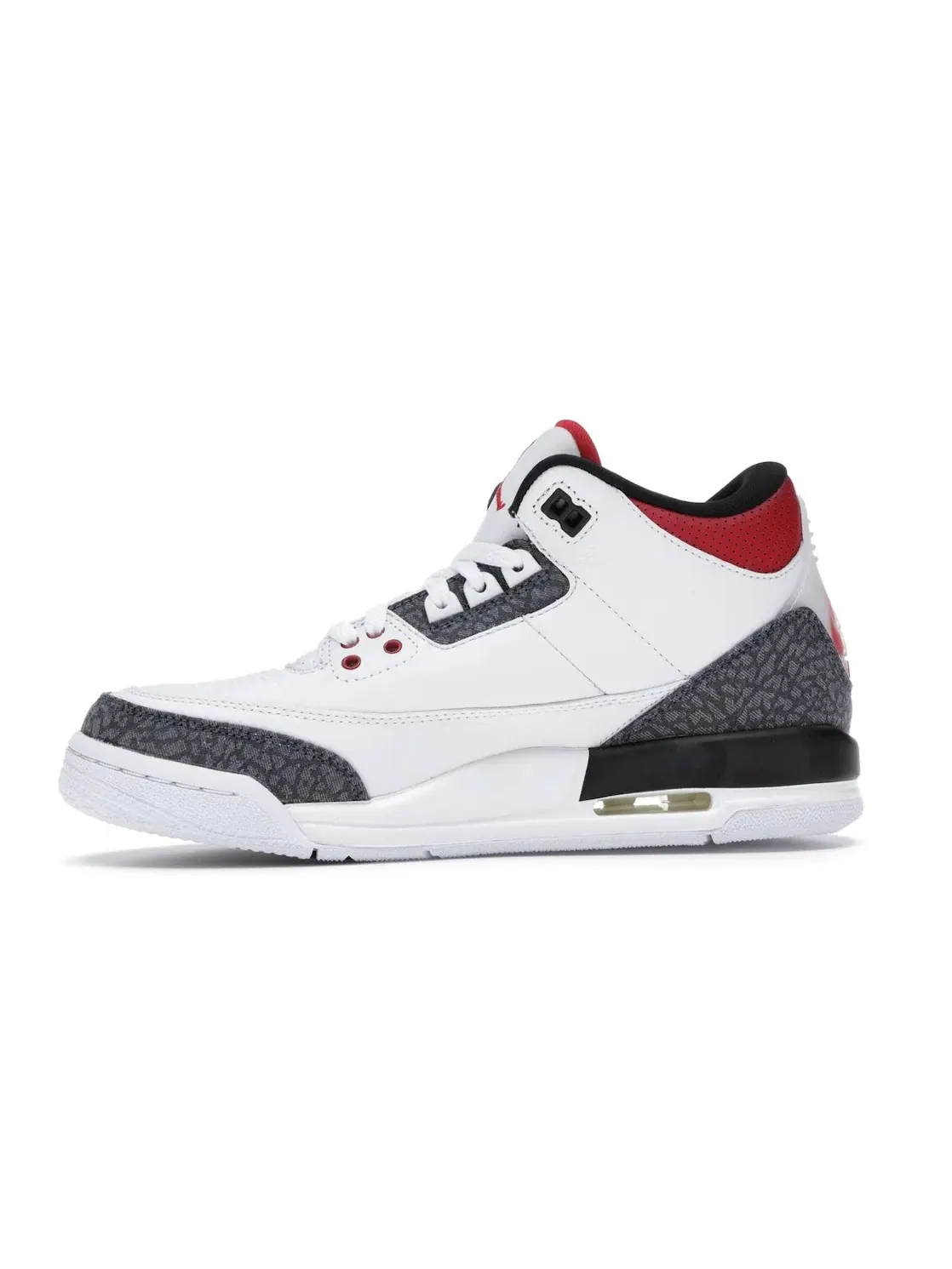 Детские кроссовки Lifestyle с принтом Jordan 3 Retro Jordan — изображение 3 из 4, белый/красный-черный