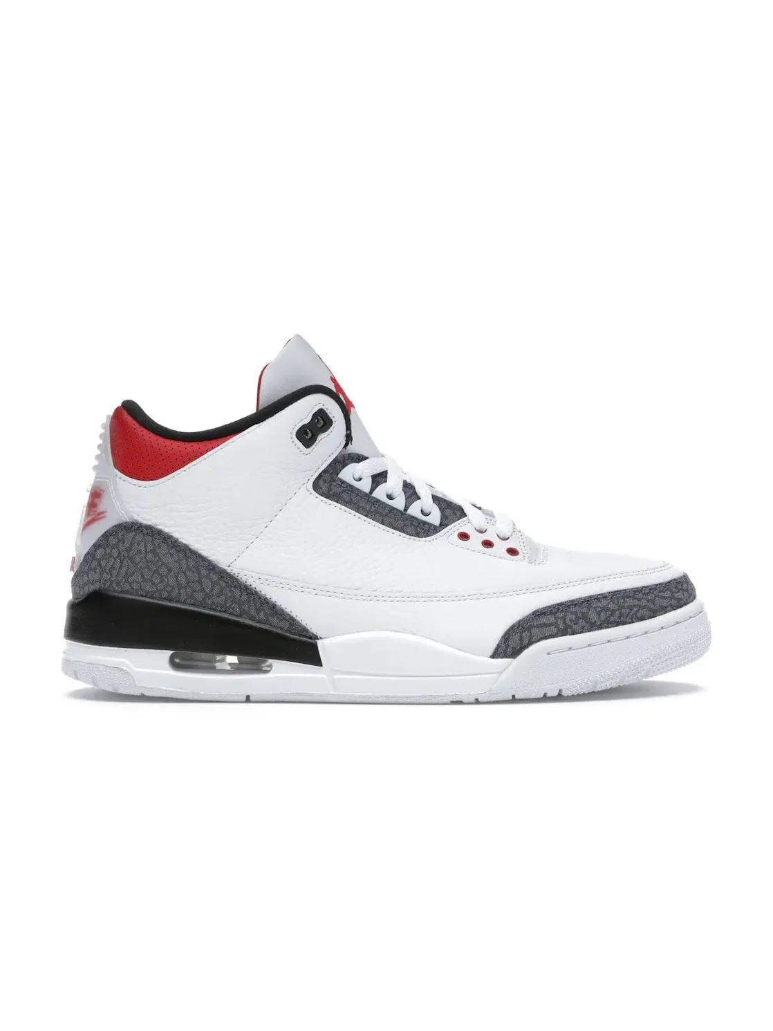 Мужские кроссовки Lifestyle с джинсовым верхом Jordan 3 Retro — изображение 1 из 4, белый/красный-черный