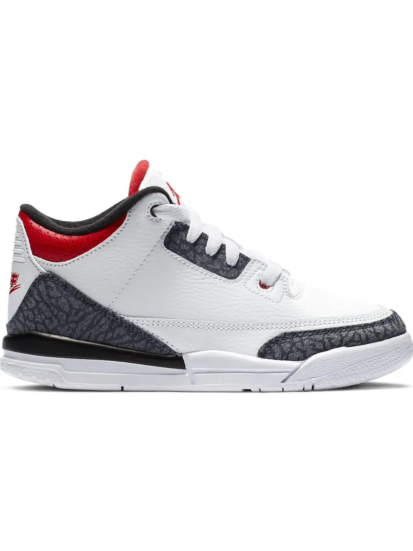 Детские кроссовки Lifestyle с принтом Jordan 3 Retro Jordan — изображение 1 из 1, белый/красный-черный