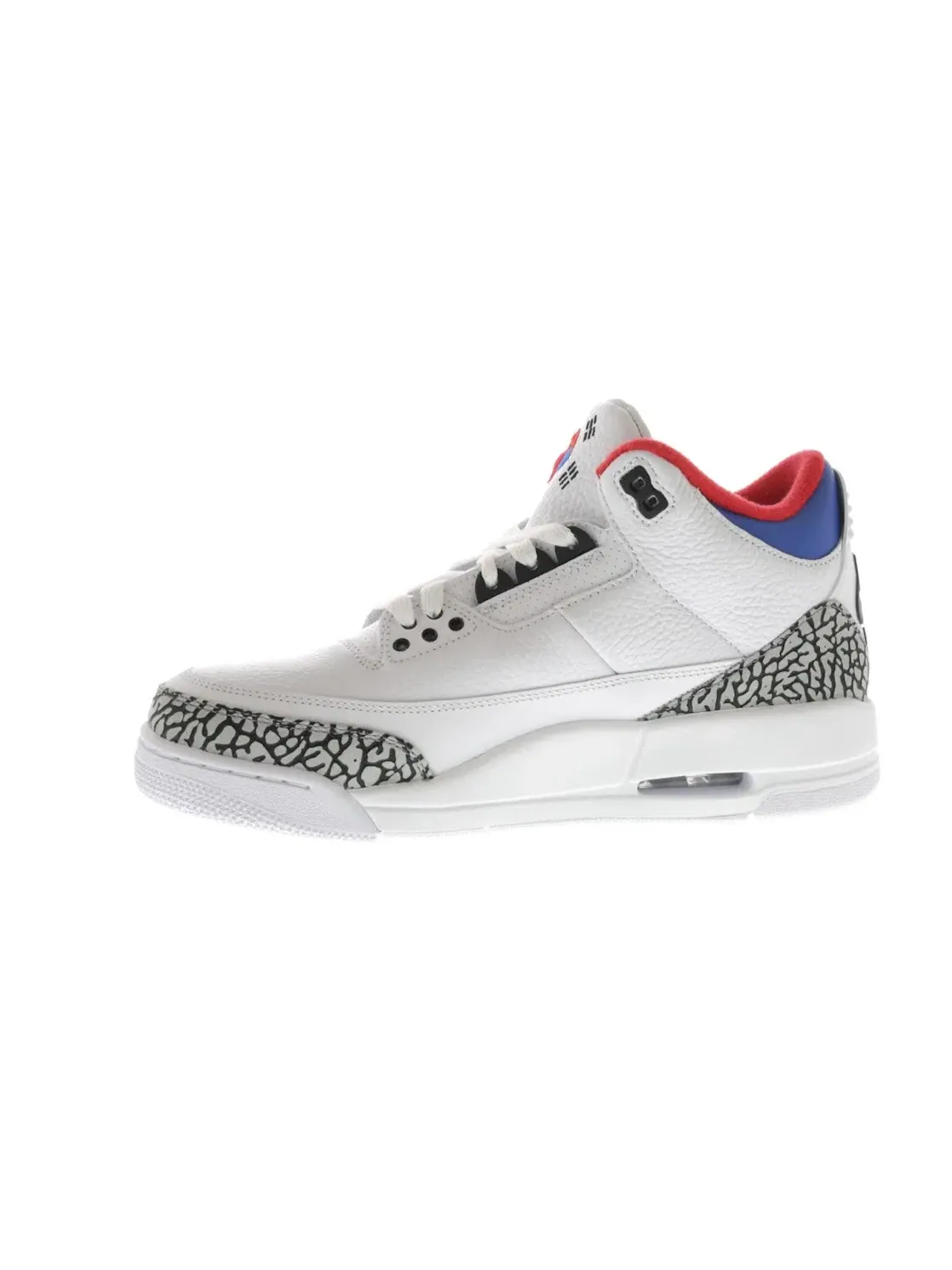 Мужские кроссовки Lifestyle с принтом Jordan 3 Retro Jordan — изображение 3 из 4, белый/-красный