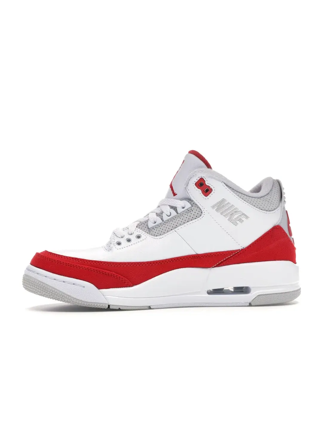 Мужские кроссовки Lifestyle с принтом Jordan 3 Retro Jordan — изображение 3 из 4, белый/красный-серый