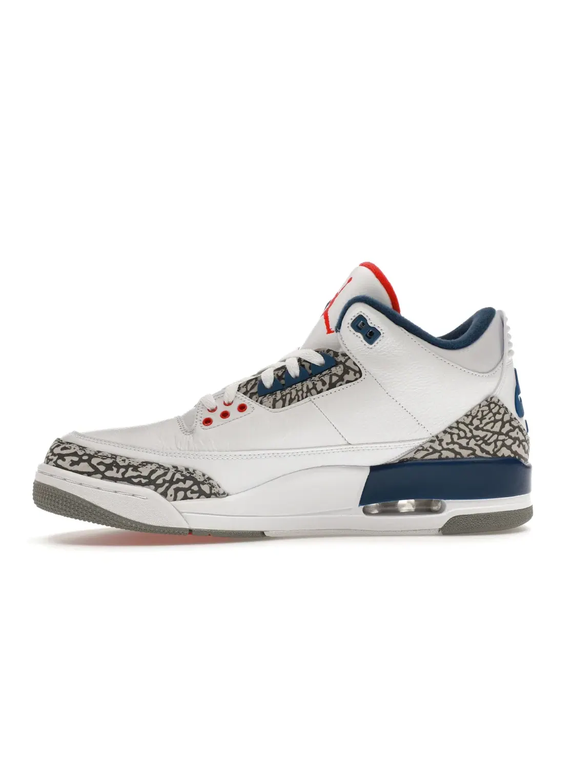 Мужские кроссовки Lifestyle с принтом Jordan 3 Retro — изображение 3 из 4, белый/синий-красный