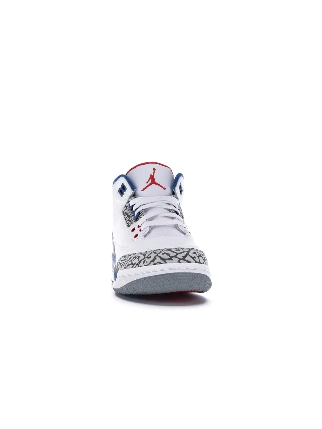 Детские кроссовки Lifestyle белые с отделкой Jordan 3 Retro — изображение 2 из 4, белый/синий-красный