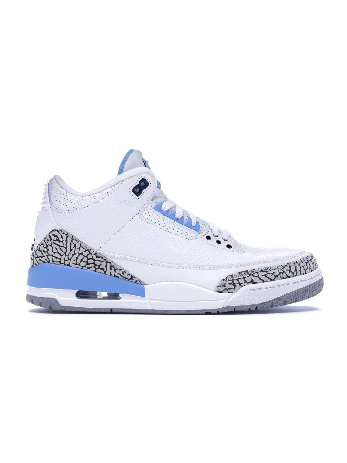 Мужские кроссовки Lifestyle с принтом Jordan 3 Retro UNC PE — изображение 1 из 4, белый/серый-синий