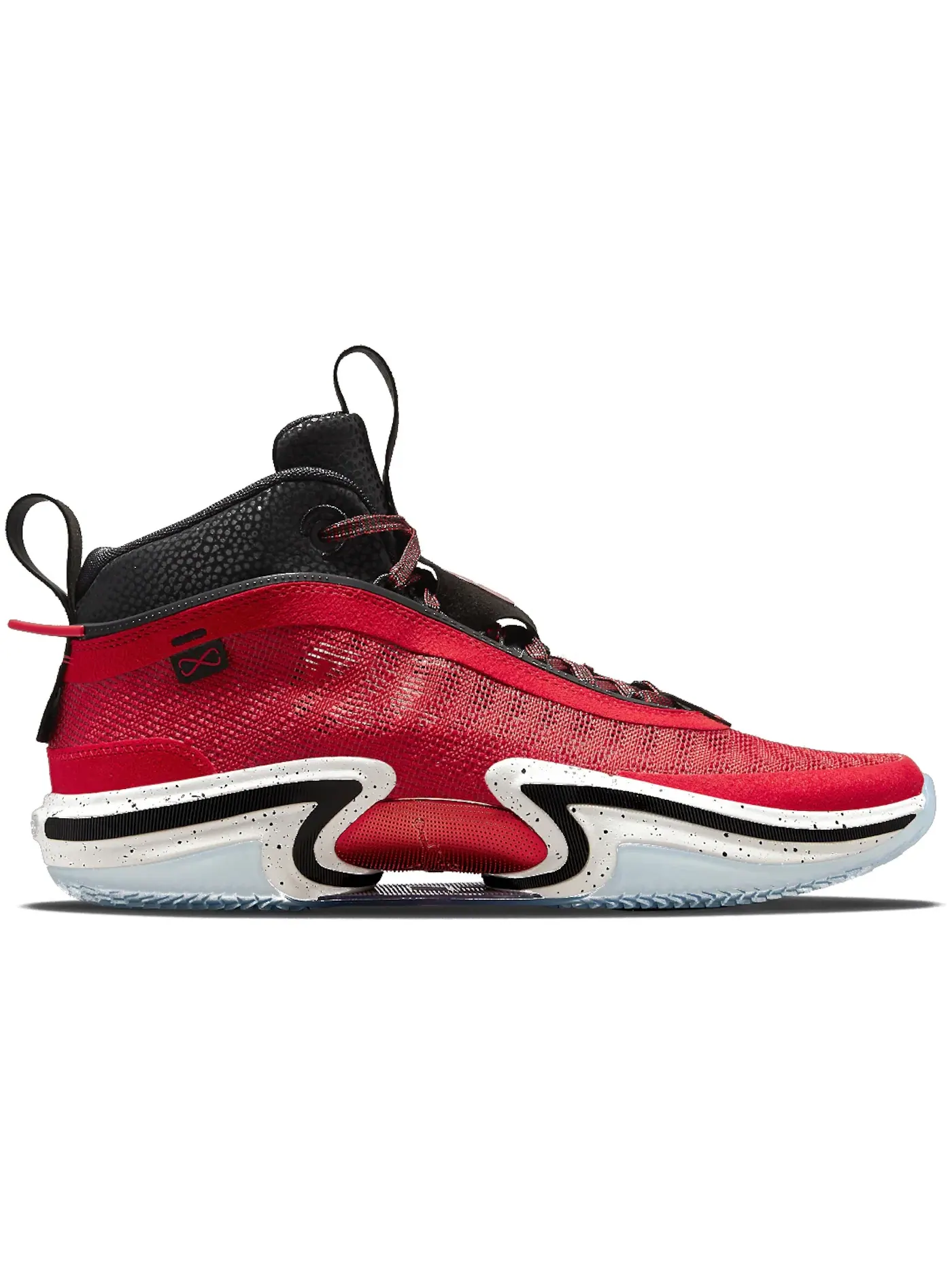 Мужские баскетбольные кроссовки с высокой поддержкой Jordan 36 PE Jordan — изображение 1 из 1, красный/черный-белый