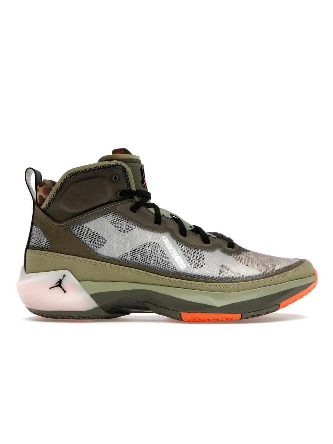 Мужские кроссовки с принтом камуфляж Jordan 37 Jordan — изображение 1 из 4, оливковый/оранжевый/хаки