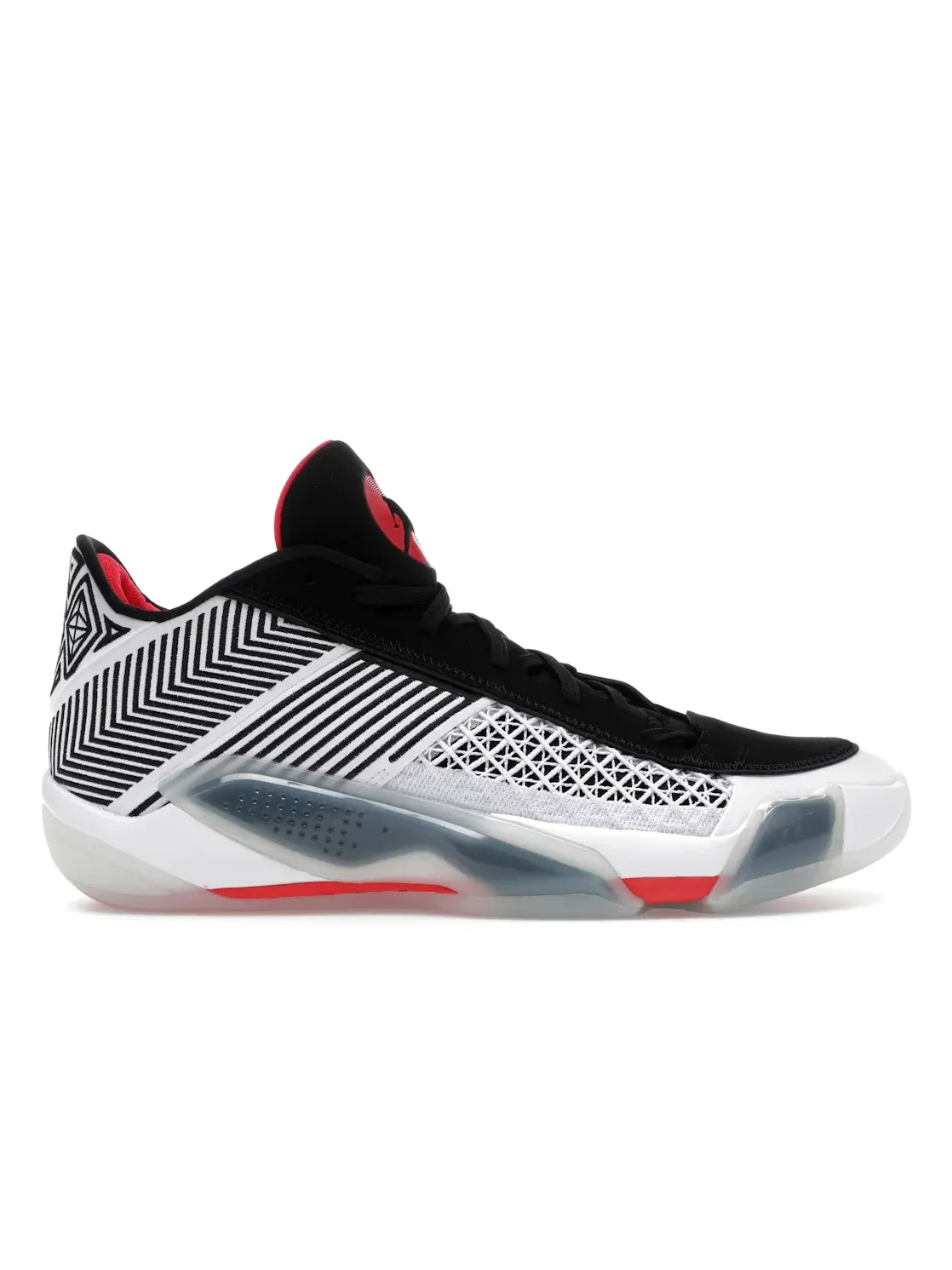 Мужские кроссовки для баскетбола с прозрачной подошвой Jordan 38 Low Jordan — изображение 1 из 4, белый/черный/красный
