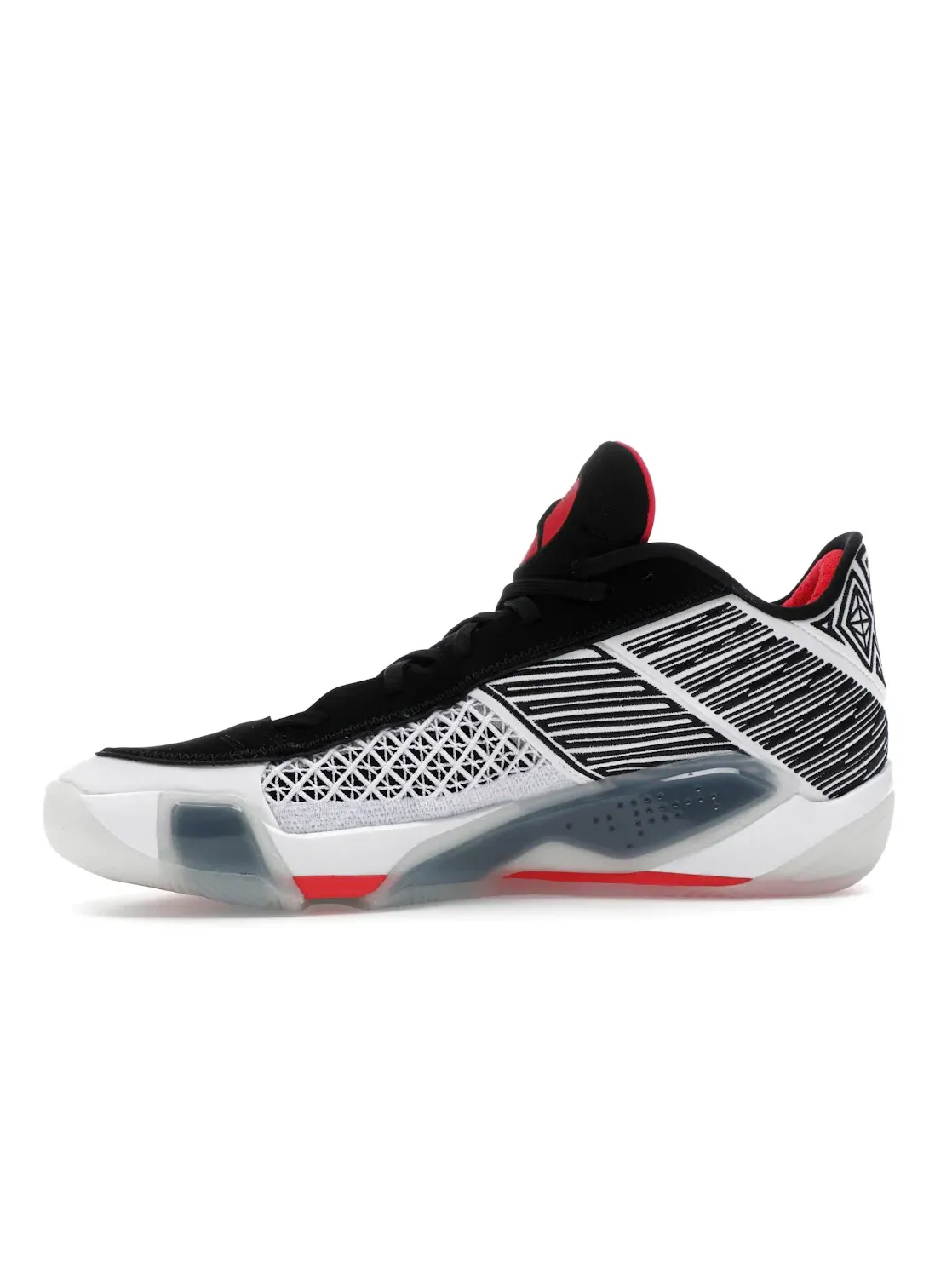 Мужские кроссовки для баскетбола с прозрачной подошвой Jordan 38 Low Jordan — изображение 3 из 4, белый/черный/красный