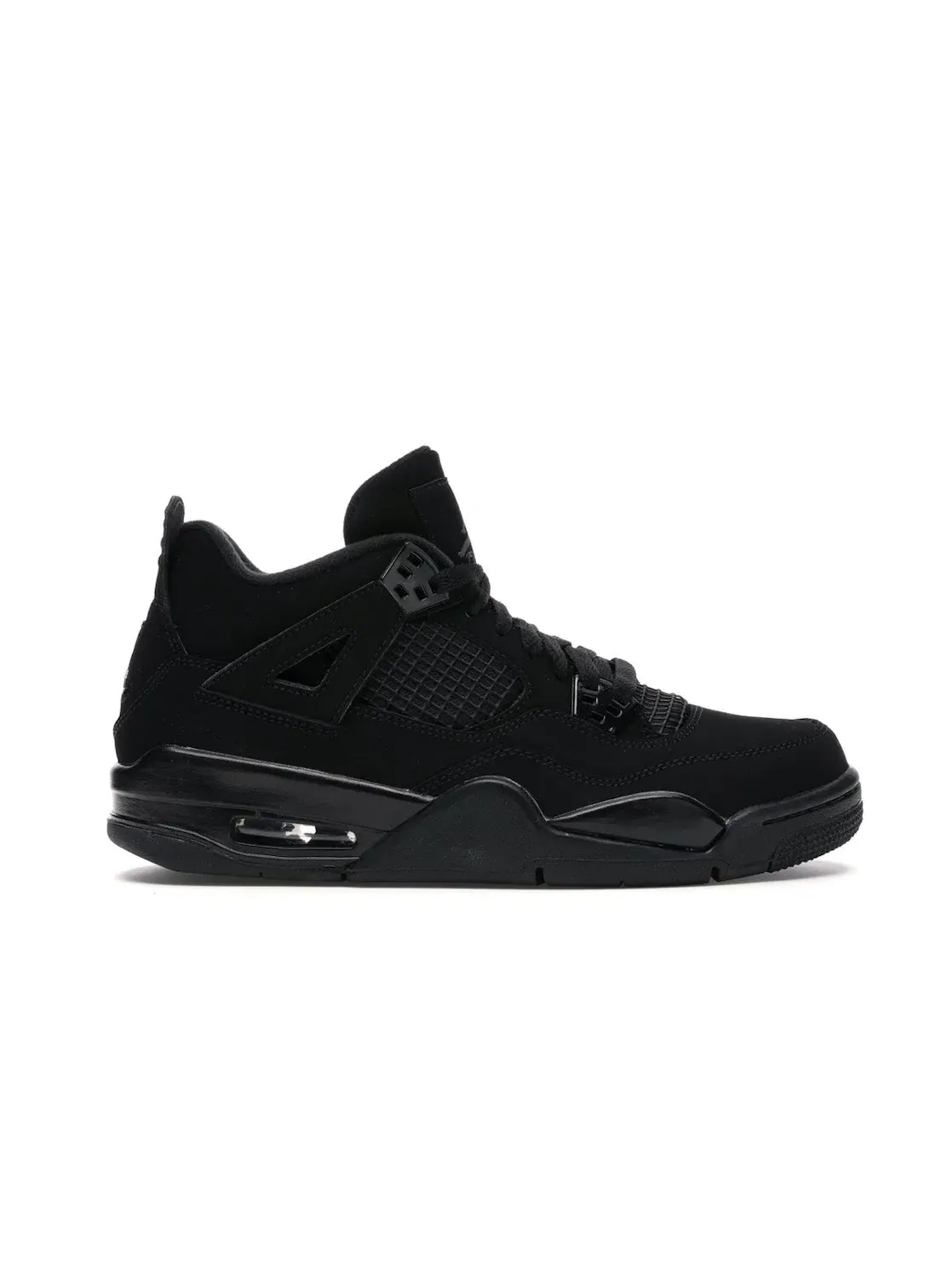 Детские кроссовки с верхом из нубука и сетки Jordan 4 Retro Black Cat — изображение 1 из 4