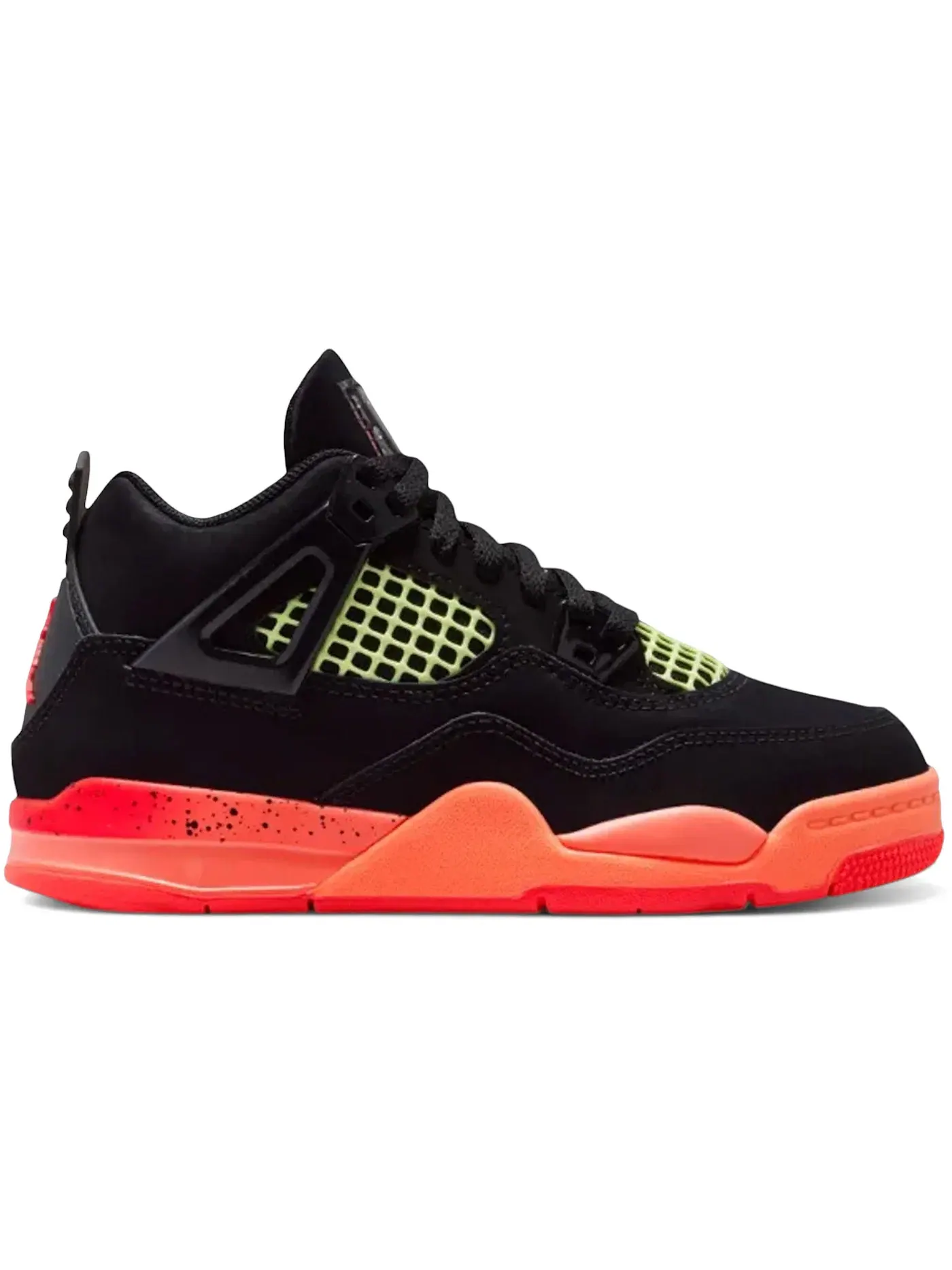 Детские кроссовки Lifestyle с длинным рукавом Jordan 4 Retro Jordan — изображение 1 из 1, черный//яркий//белый