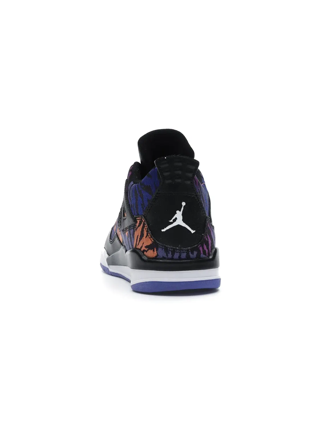 Детские кроссовки Lifestyle с перфорацией Jordan 4 Retro Jordan — изображение 4 из 4, черный/белый-фиолетовый
