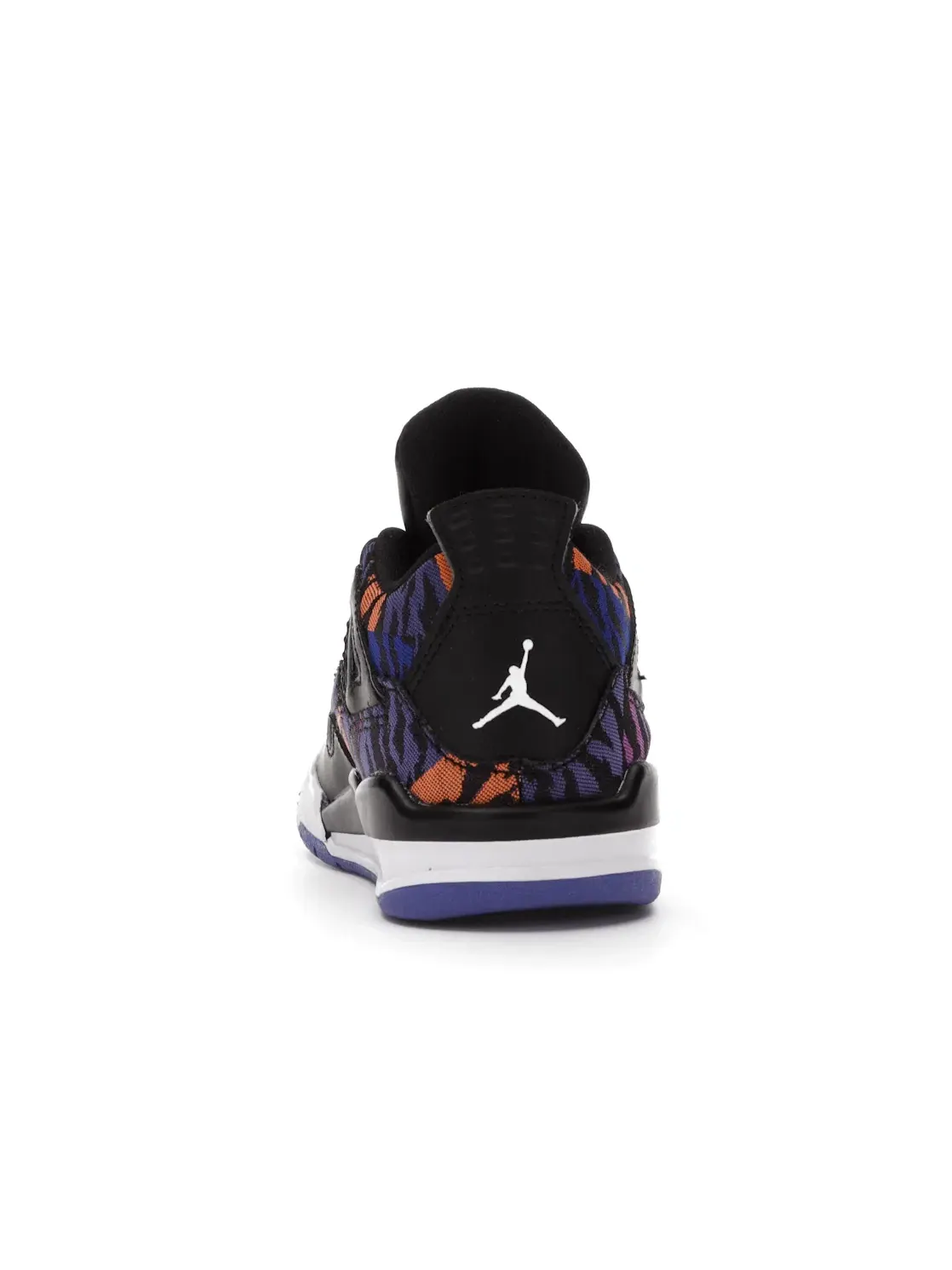 Детские кроссовки с длинным шнурком Jordan 4 Retro Jordan — изображение 4 из 4, черный/белый-фиолетовый