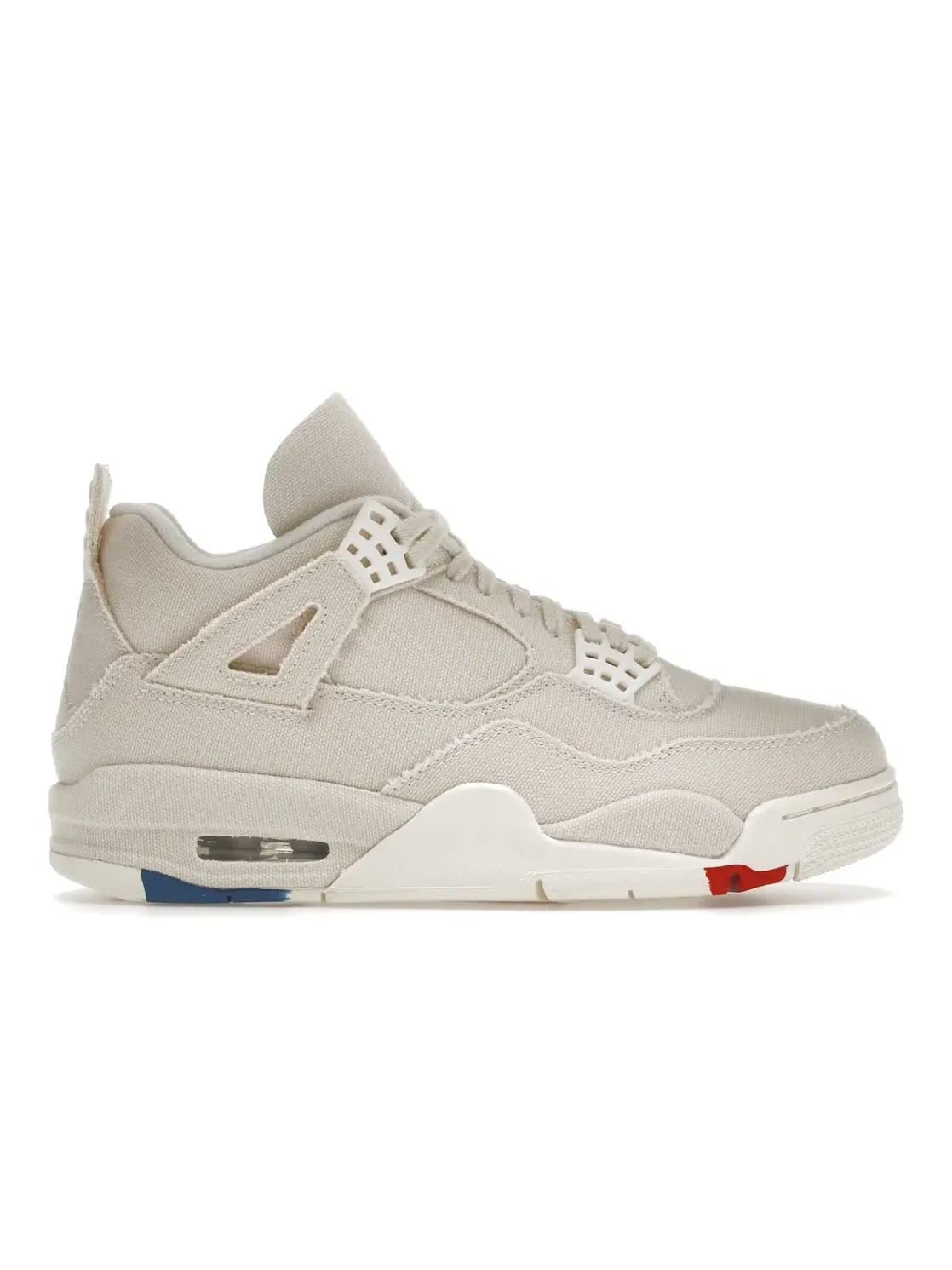 Женские кроссовки Lifestyle Jordan 4 Retro Blank Canvas — изображение 1 из 4, серый-красный