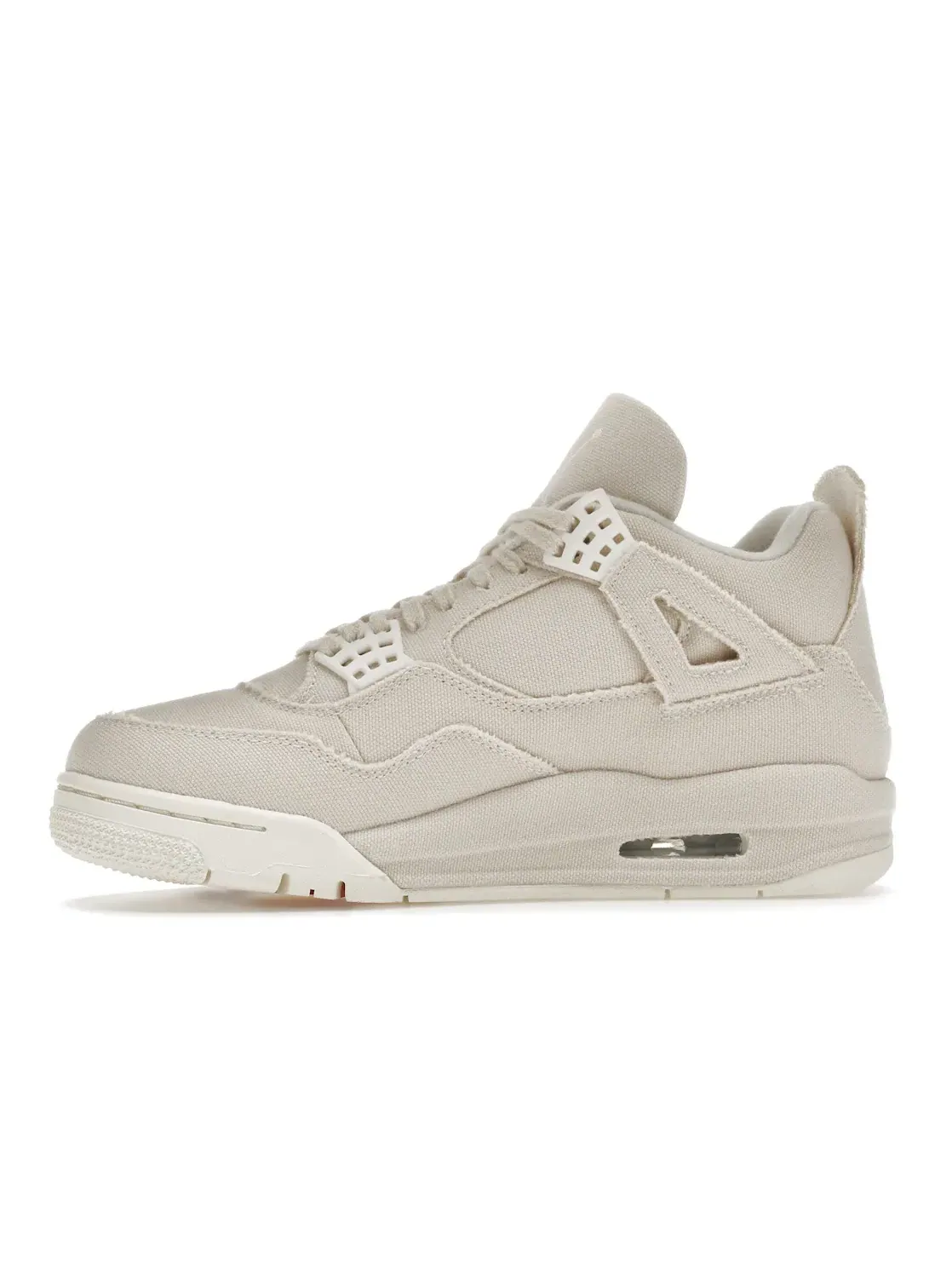 Женские кроссовки Lifestyle Jordan 4 Retro Blank Canvas — изображение 3 из 4, серый-красный
