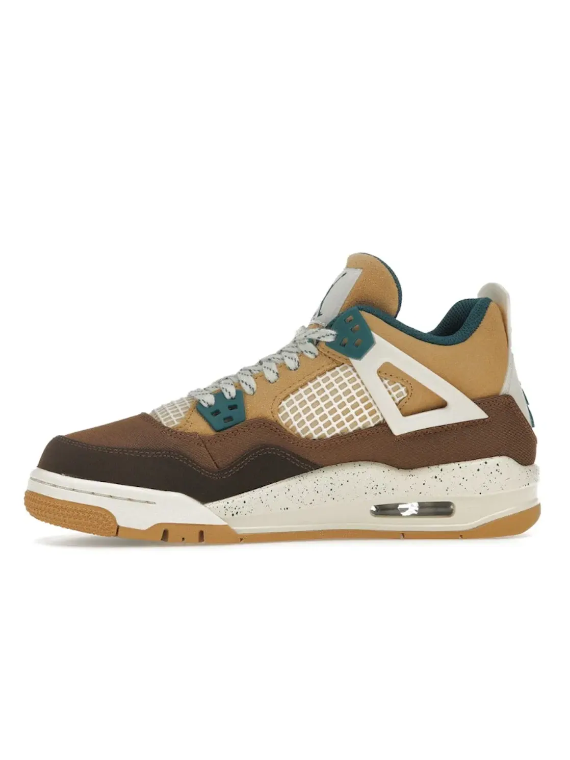 Детские кроссовки на шнуровке Jordan 4 Retro — изображение 3 из 4, коричневый///зеленый