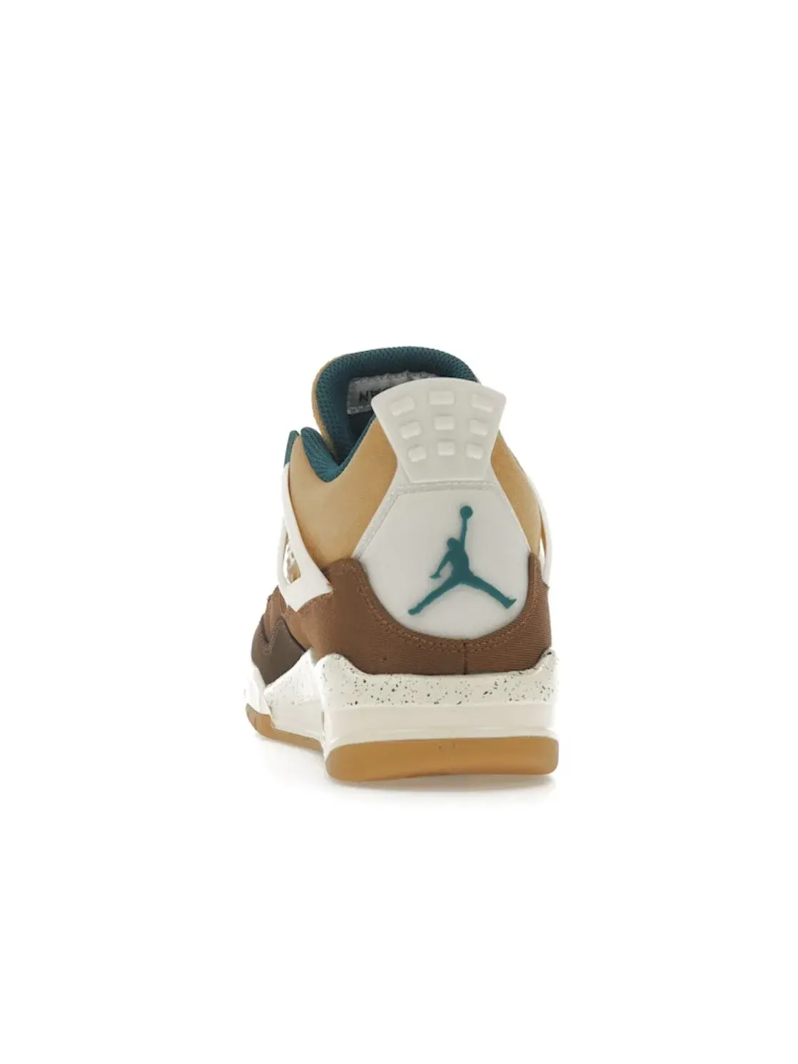 Детские кроссовки на шнуровке Jordan 4 Retro — изображение 4 из 4, коричневый///зеленый