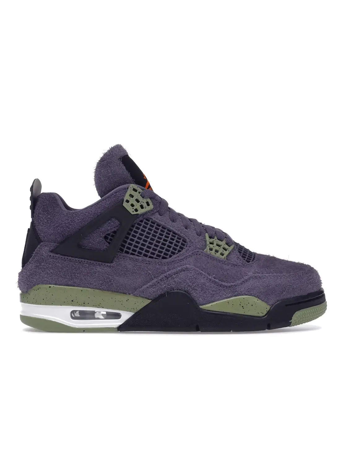 Женские кроссовки с замшевым верхом Jordan 4 Retro Canyon Purple — изображение 1 из 4, фиолетовый///оранжевый