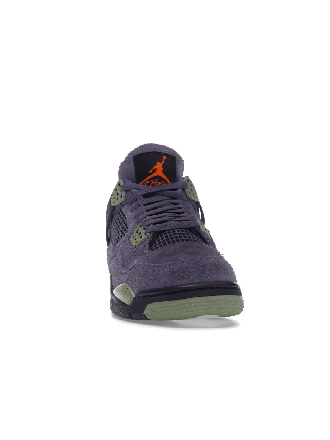 Женские кроссовки с замшевым верхом Jordan 4 Retro Canyon Purple — изображение 2 из 4, фиолетовый///оранжевый