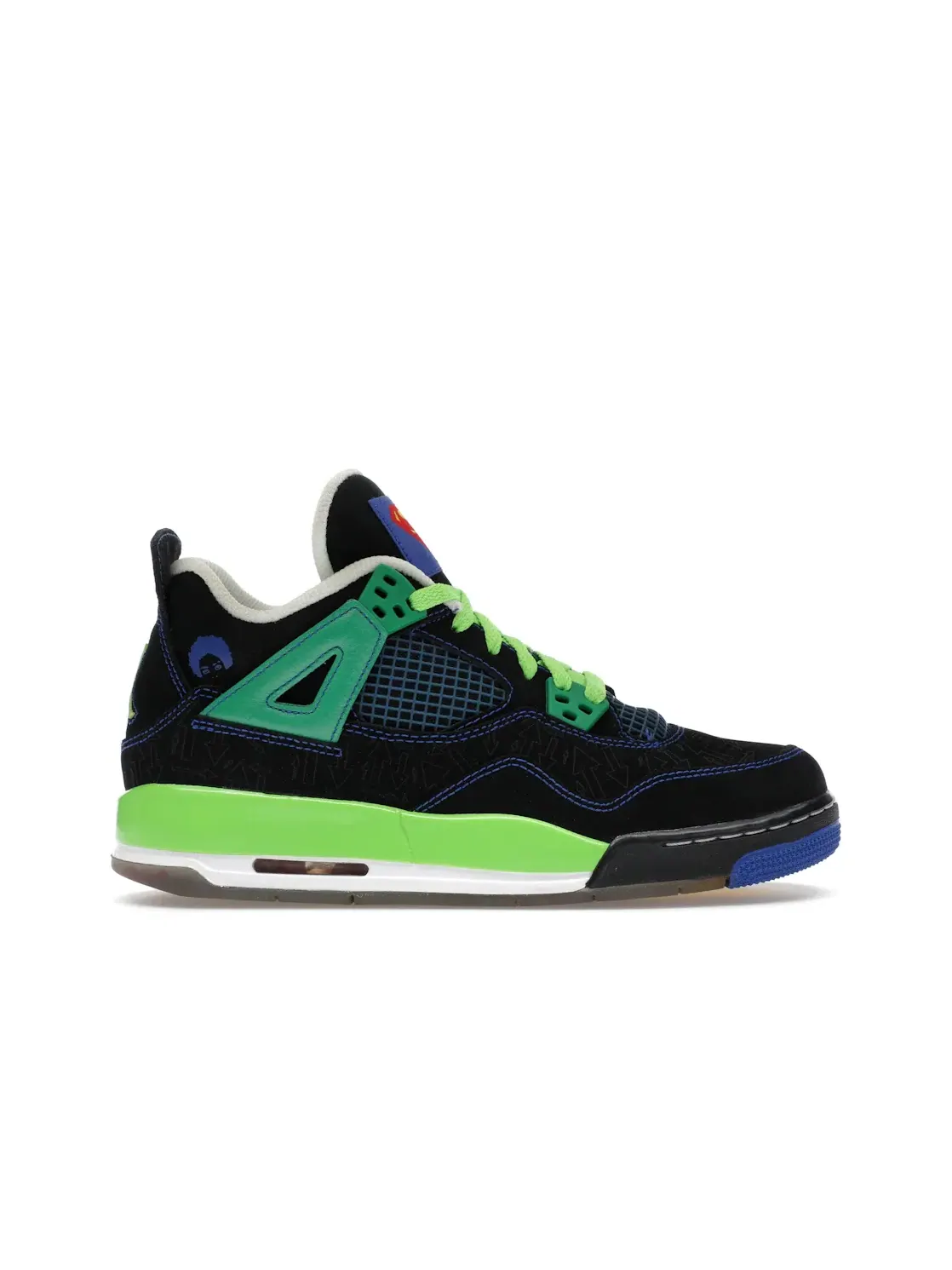 Детские кроссовки Lifestyle Jordan 4 Retro Doernbecher Jordan — изображение 1 из 4, черный/-зеленый-белый