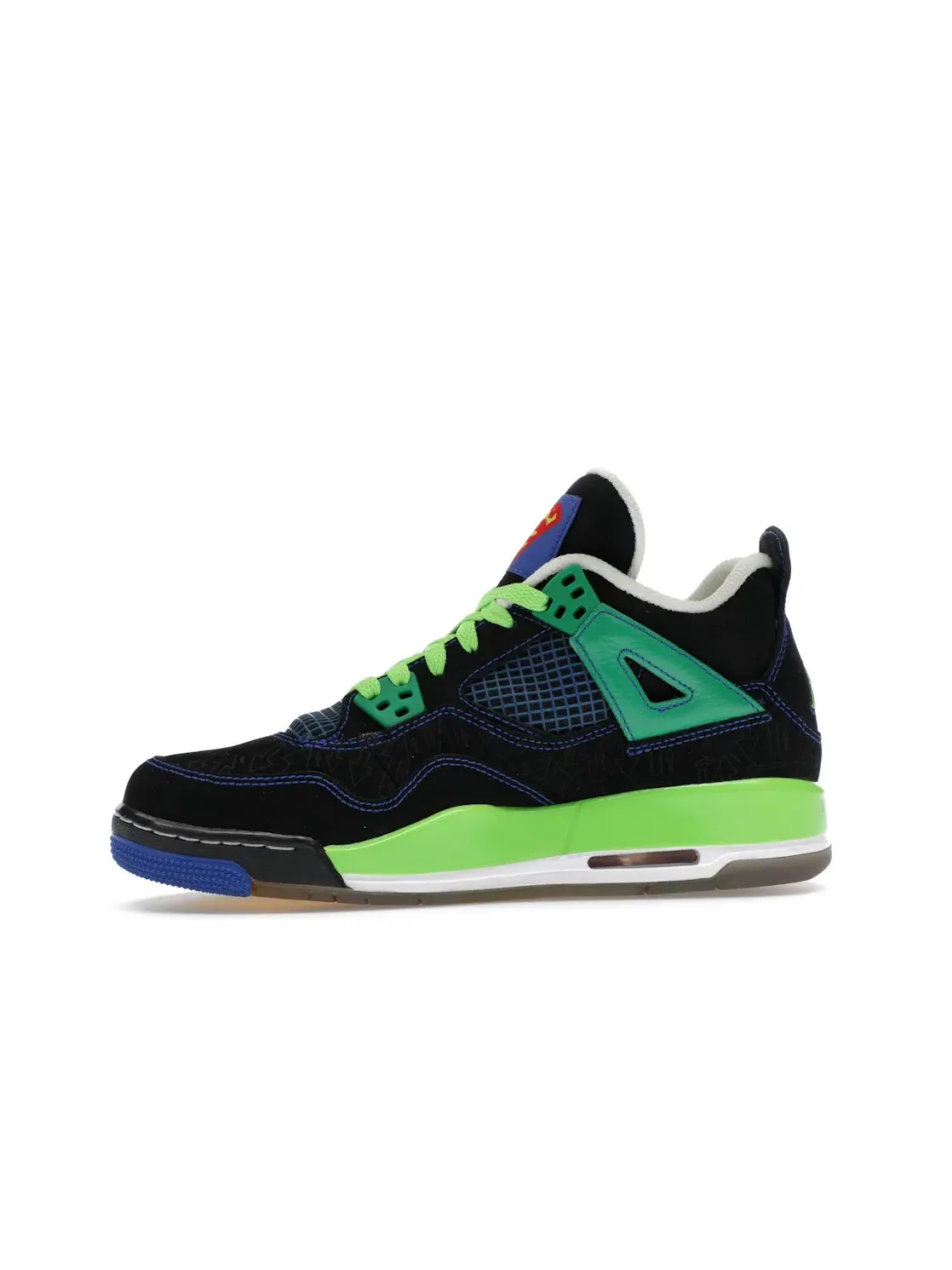 Детские кроссовки Lifestyle Jordan 4 Retro Doernbecher Jordan — изображение 3 из 4, черный/-зеленый-белый