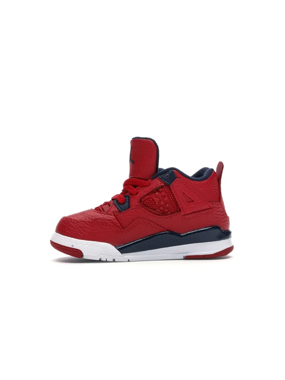 Детские кроссовки Lifestyle Jordan 4 Retro Jordan Gym Red/Obsidian/White/Metallic Gold — изображение 3 из 4