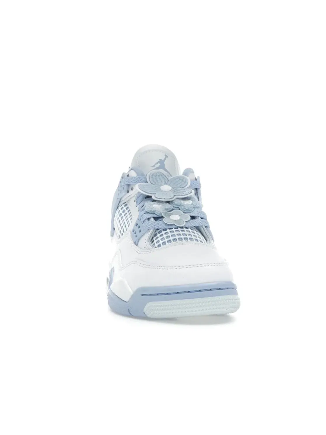 Женские кроссовки Lifestyle с цветочным принтом Forget Me Not Jordan 4 Retro — изображение 2 из 4, белый/-синий-зеленый