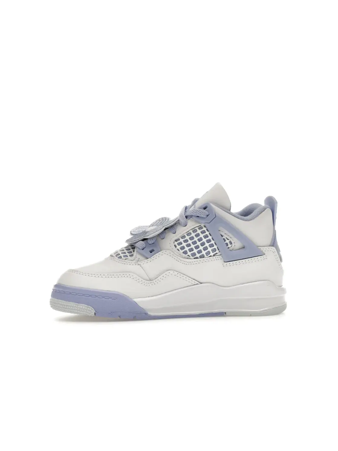 Детские кроссовки с принтом Jordan 4 Retro Forget Me Not Jordan — изображение 3 из 4, белый//синий/зеленый