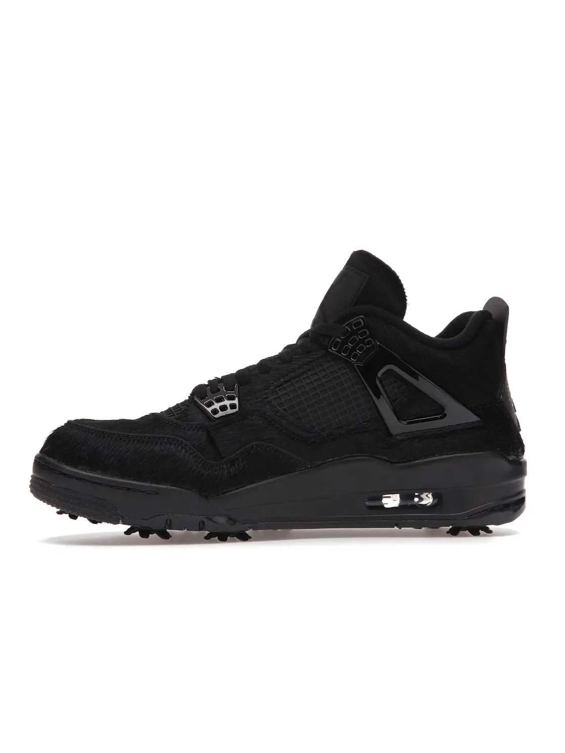 Мужские гольф-туфли из пони-хэир Jordan 4 Retro Golf — изображение 3 из 4, черный/серый