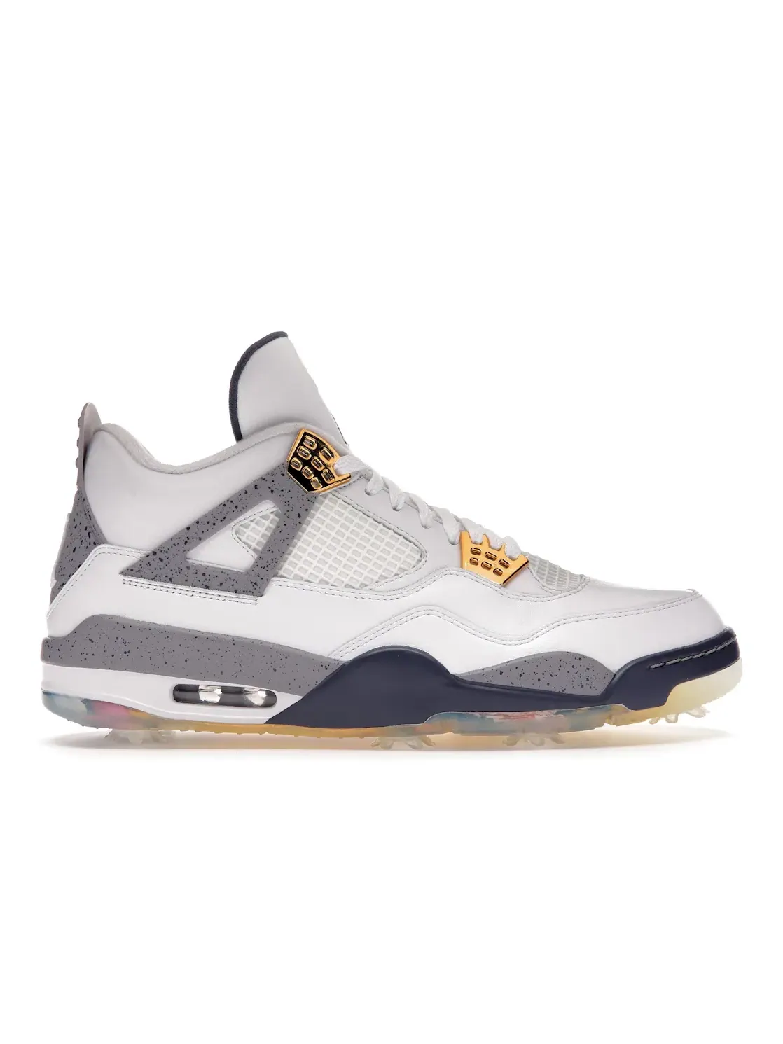 Мужские гольф-кроссовки с принтом Jordan 4 Retro Golf Eastside Golf Jordan — изображение 1 из 4, белый/темно-синий