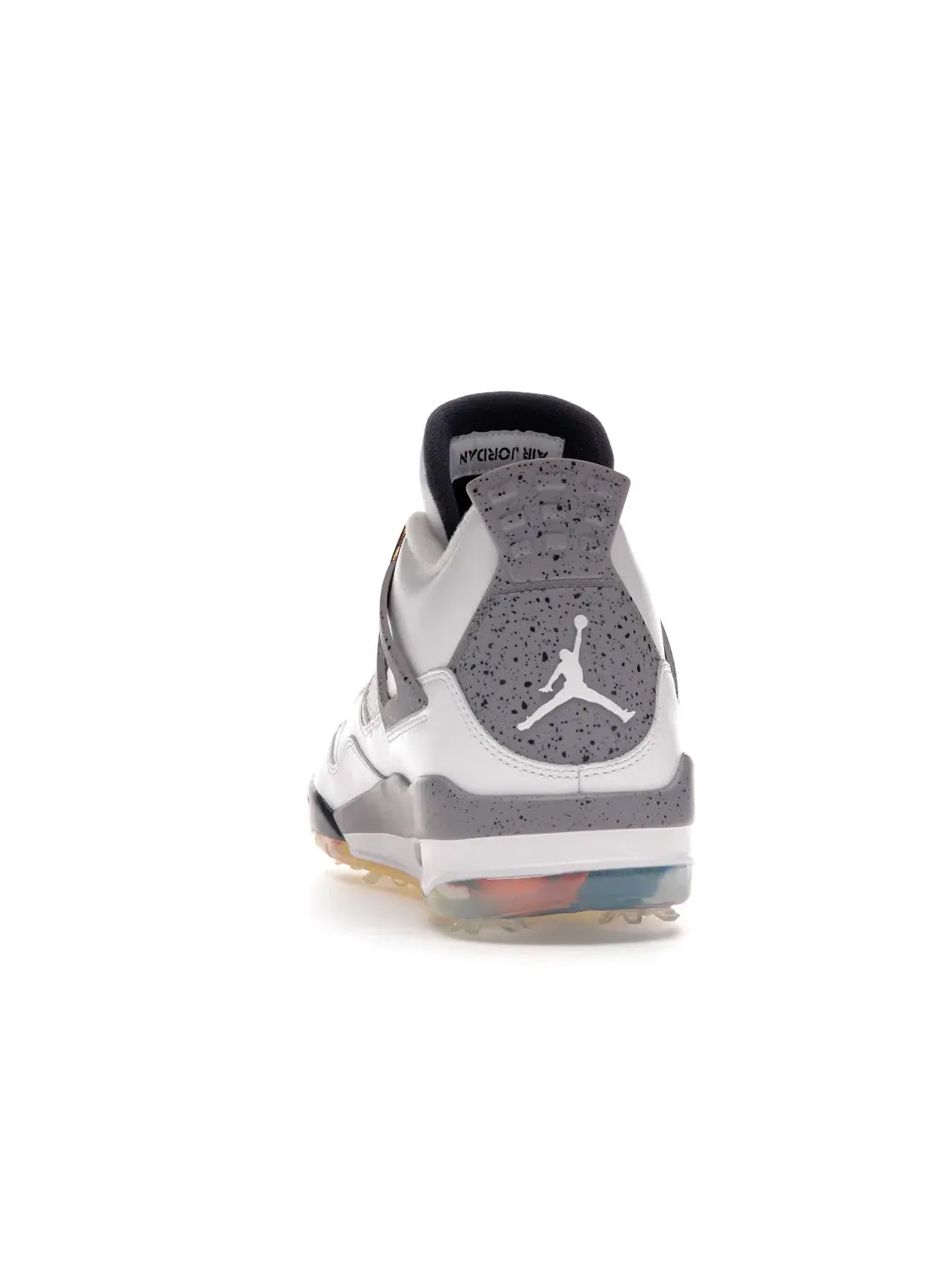 Мужские гольф-кроссовки с принтом Jordan 4 Retro Golf Eastside Golf Jordan — изображение 4 из 4, белый/темно-синий