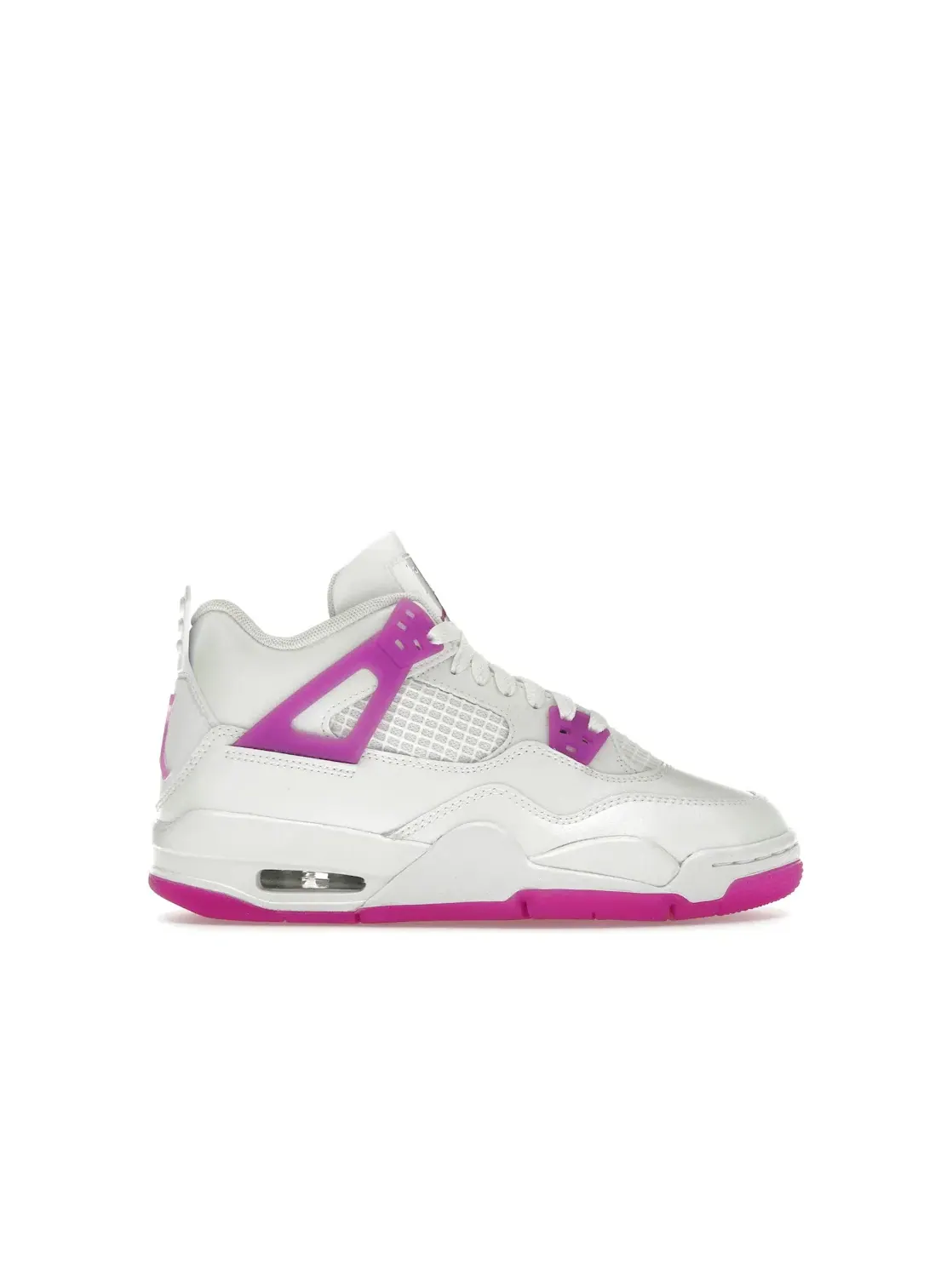 Детские кроссовки Lifestyle с цветными акцентами Jordan 4 Retro — изображение 1 из 4, белый/фиолетовый