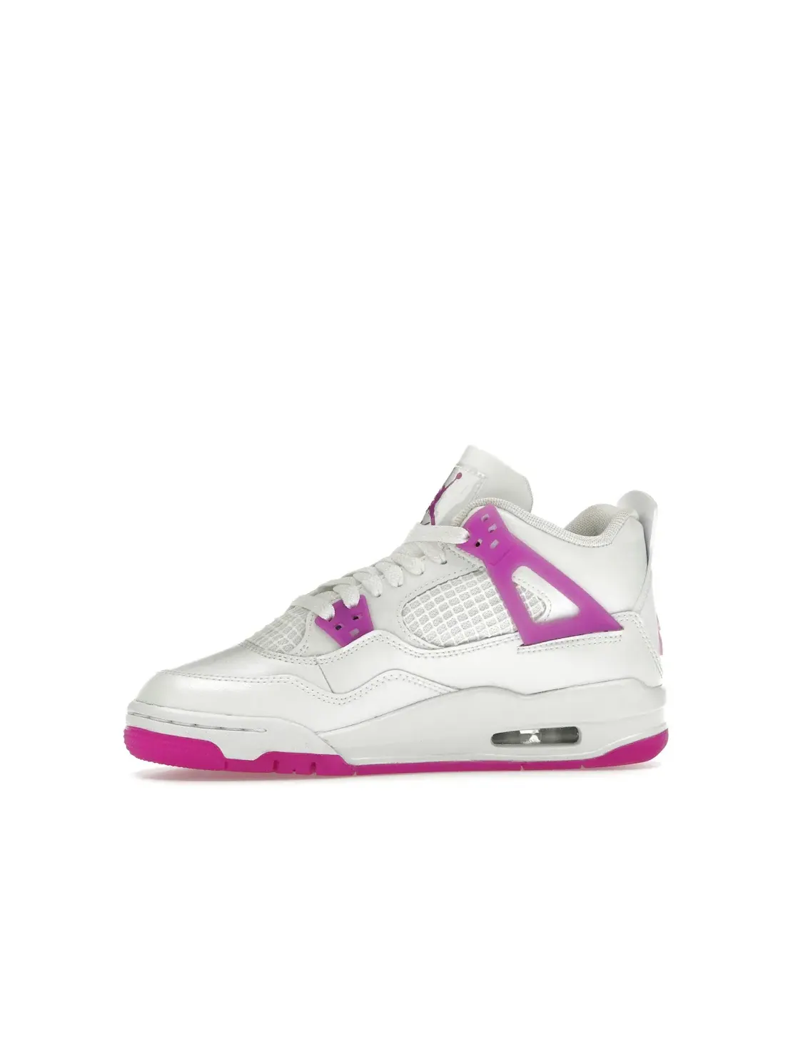 Детские кроссовки Lifestyle с цветными акцентами Jordan 4 Retro — изображение 3 из 4, белый/фиолетовый