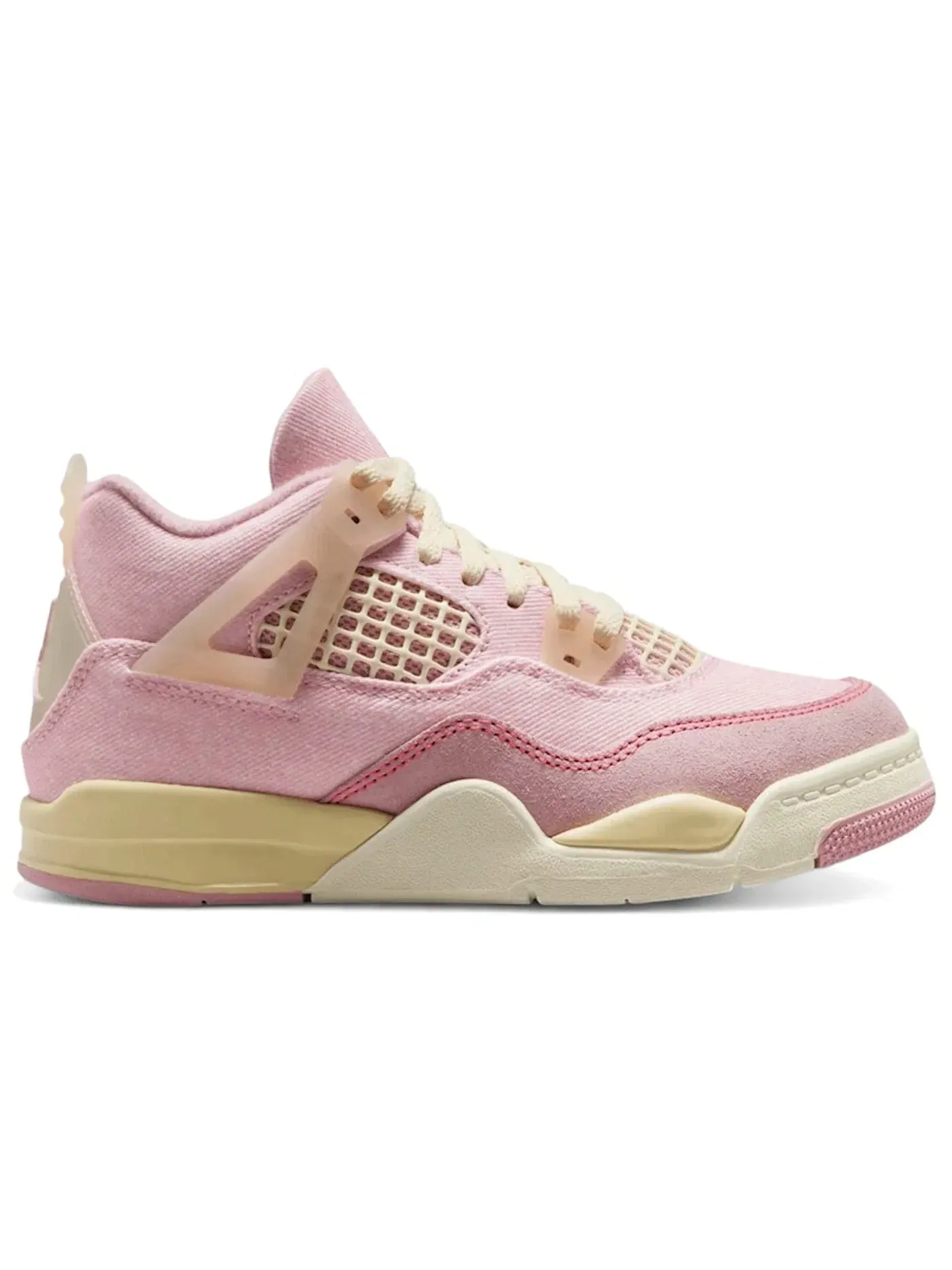 Детские кроссовки Lifestyle с принтом Jordan 4 Retro Jordan, Iced Carmine/Coconut Milk/Muslin/Pinksicle — изображение 1 из 1