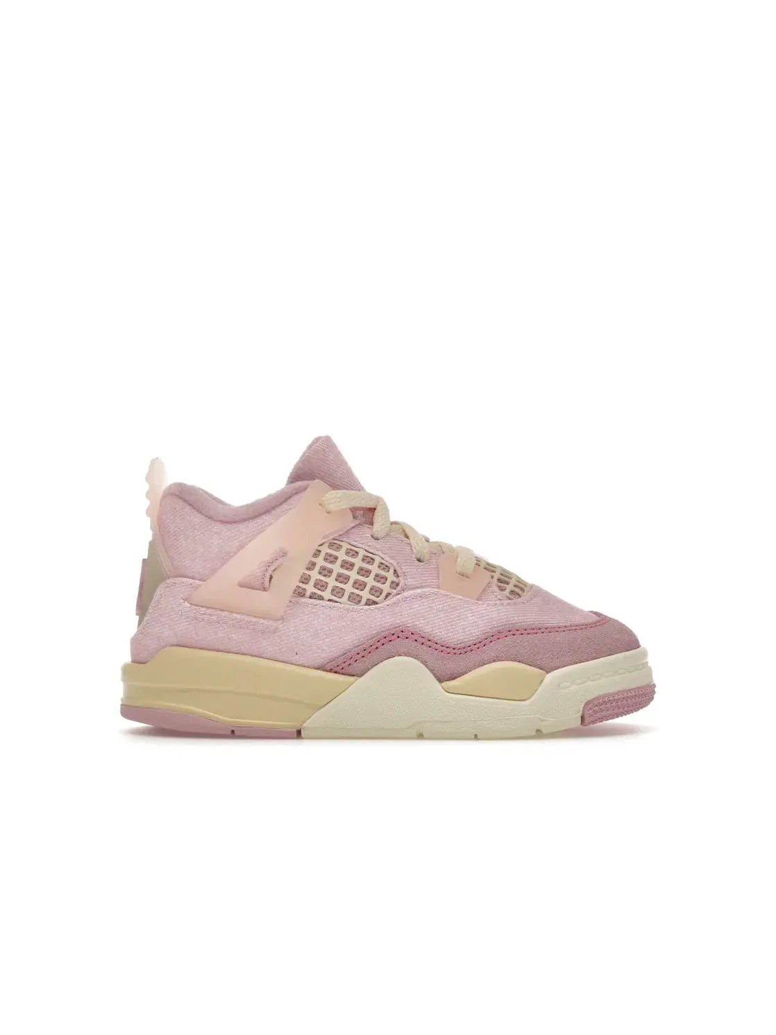 Детские кроссовки Lifestyle с перфорацией Jordan 4 Retro, Iced Carmine/Coconut Milk/Muslin/Pinksicle — изображение 1 из 4