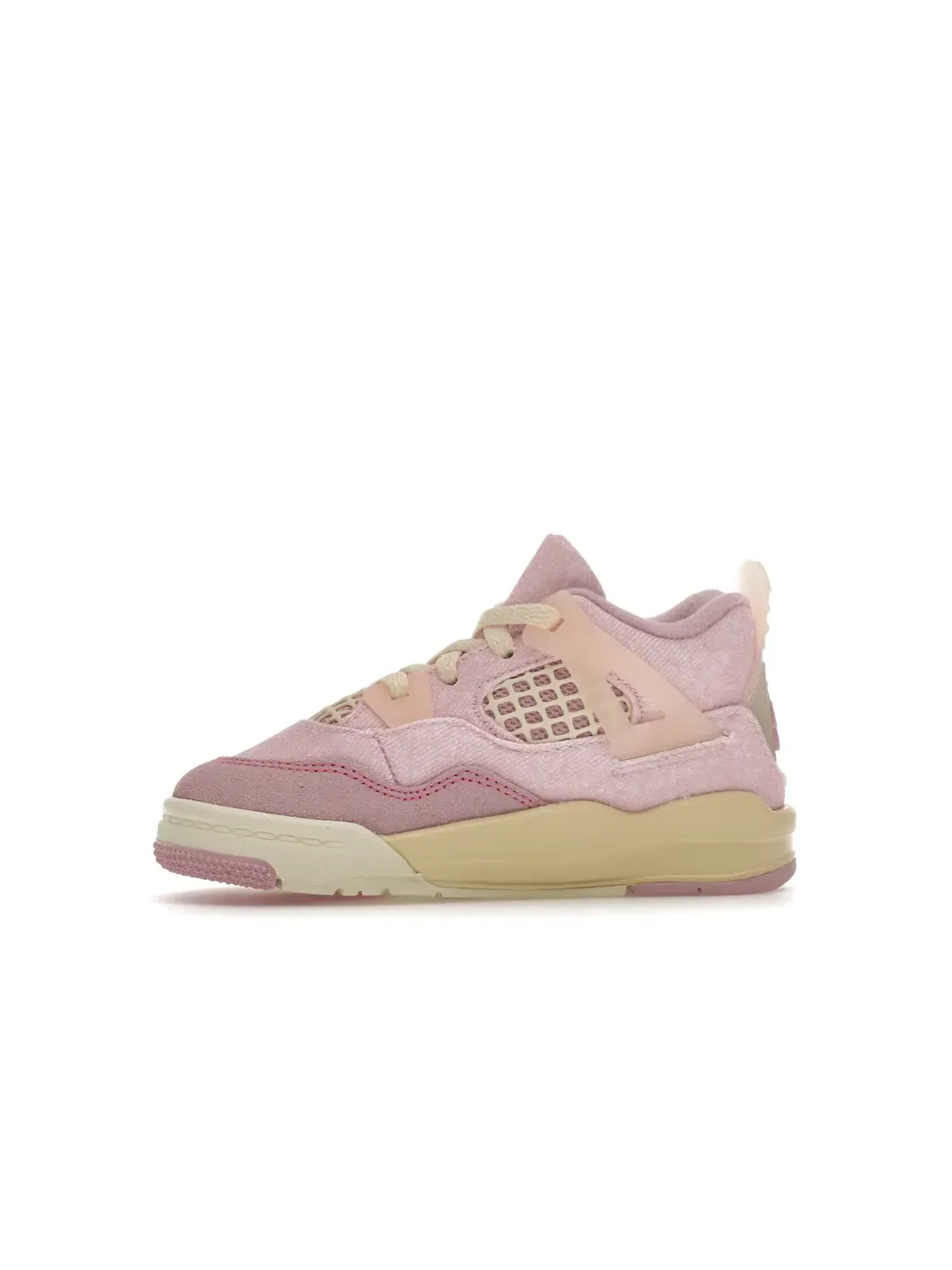 Детские кроссовки Lifestyle с перфорацией Jordan 4 Retro, Iced Carmine/Coconut Milk/Muslin/Pinksicle — изображение 3 из 4