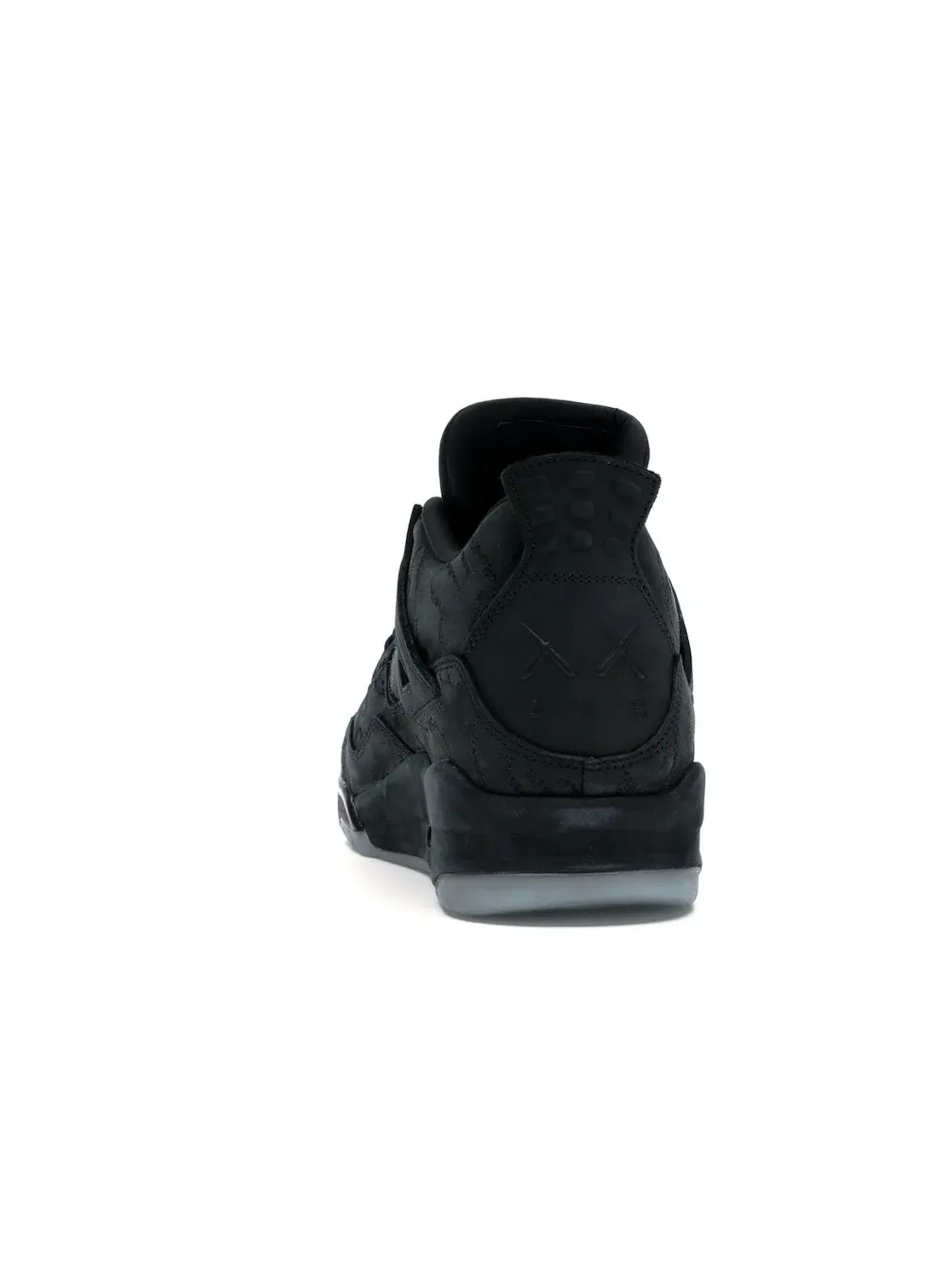 Мужские кроссовки коллаборации Kaws Jordan 4 Retro Black/Black-Clear-Glow — изображение 4 из 4
