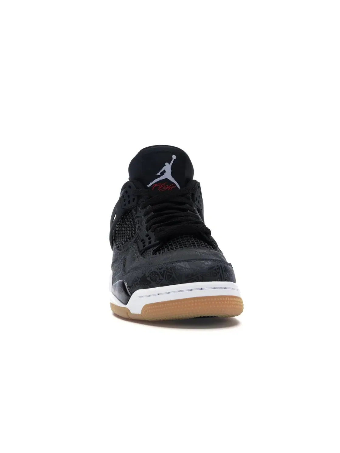 Мужские кроссовки с лазерной гравировкой Jordan 4 Retro Laser Black Gum Jordan — изображение 2 из 4
