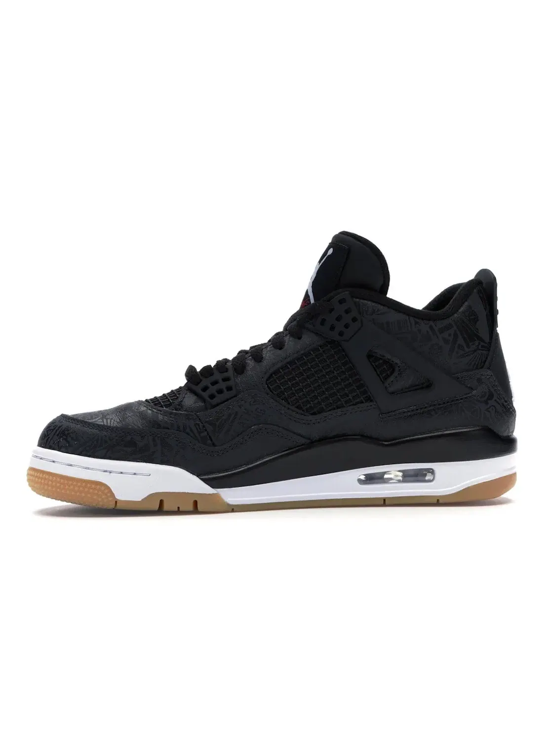Мужские кроссовки с лазерной гравировкой Jordan 4 Retro Laser Black Gum Jordan — изображение 3 из 4