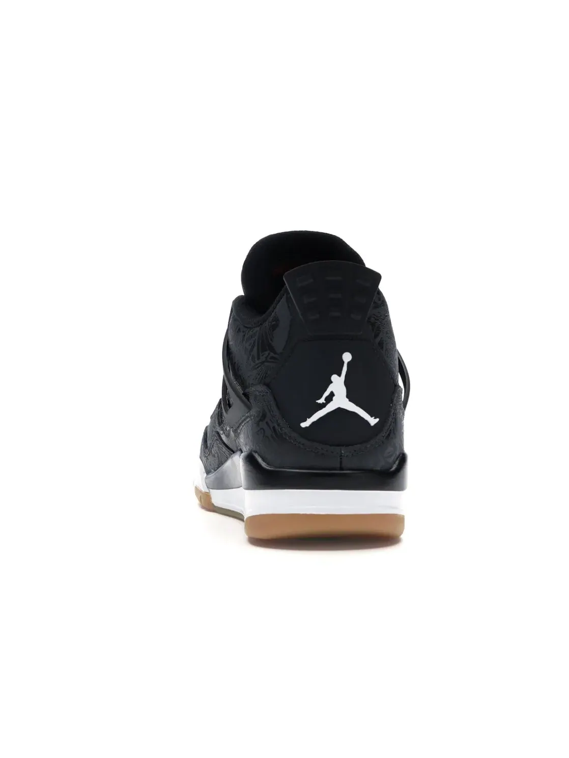 Мужские кроссовки с лазерной гравировкой Jordan 4 Retro Laser Black Gum Jordan — изображение 4 из 4