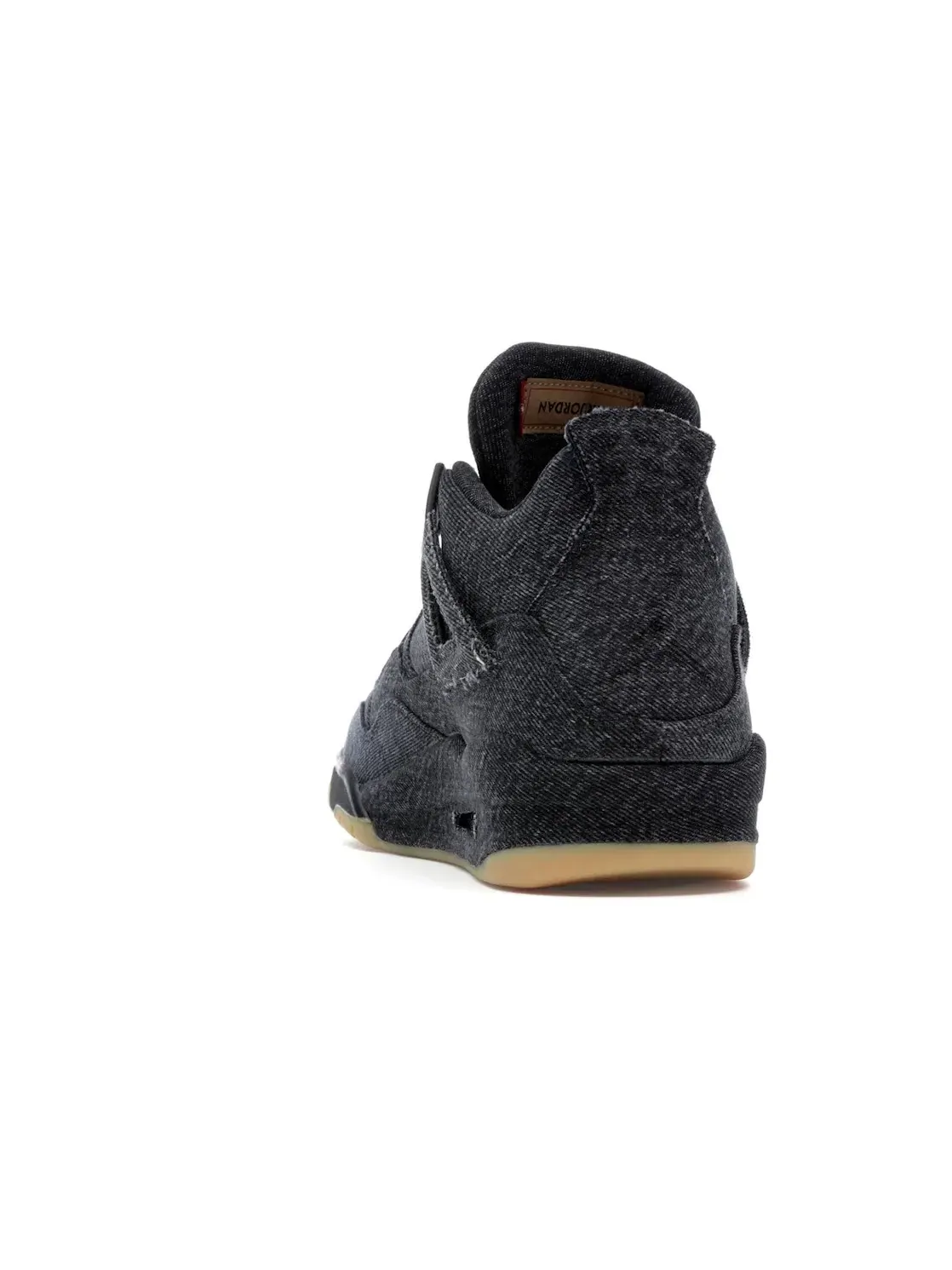 Мужские кроссовки с джинсовым верхом Jordan 4 Retro Jordan — изображение 4 из 4, черный/черный-черный