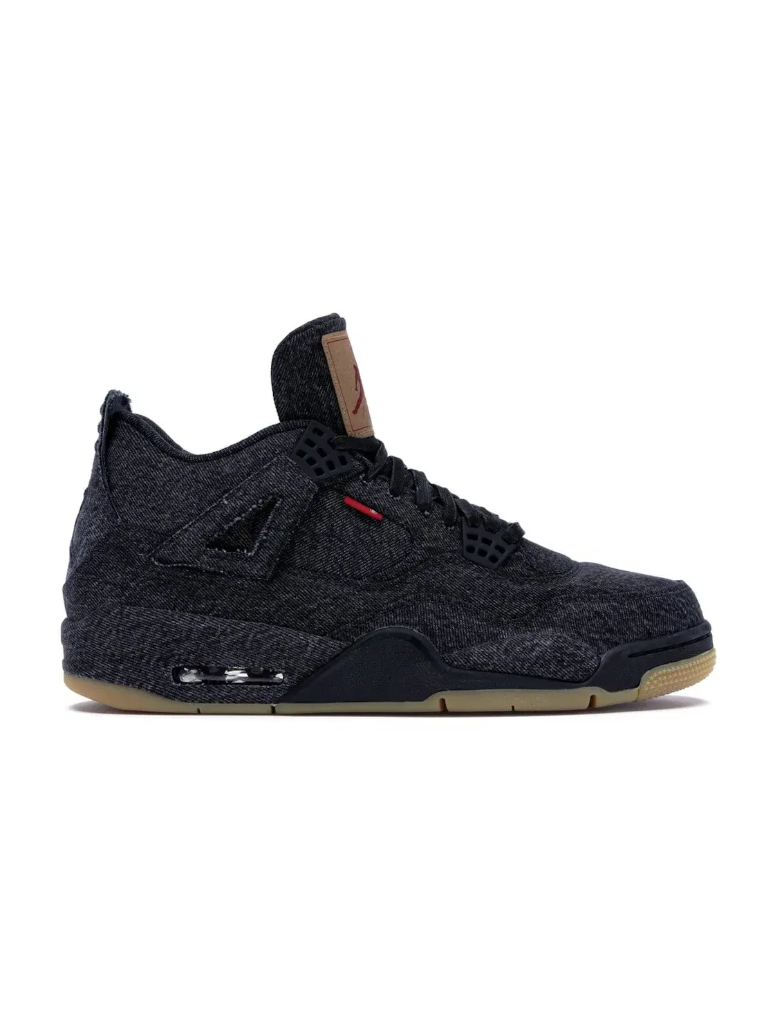 Мужские кроссовки Lifestyle с джинсовым верхом Jordan 4 Retro Levis Black Blank Tag Jordan — изображение 1 из 4