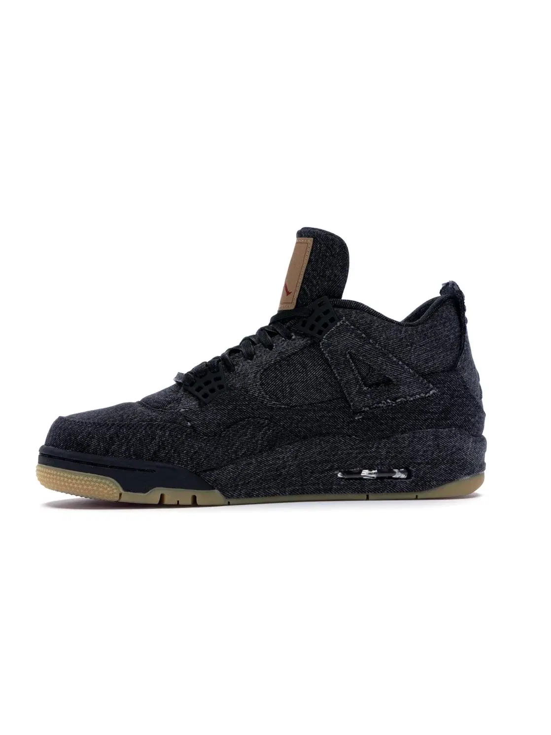 Мужские кроссовки Lifestyle с джинсовым верхом Jordan 4 Retro Levis Black Blank Tag Jordan — изображение 3 из 4