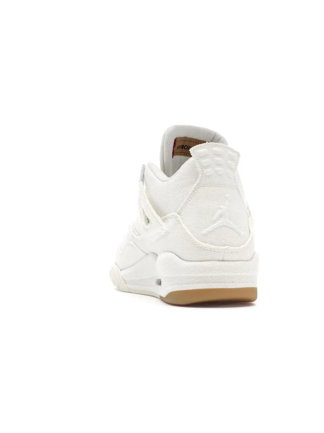 Мужские кроссовки Lifestyle с джинсовым верхом Jordan 4 Retro Jordan — изображение 4 из 4, белый/белый-белый