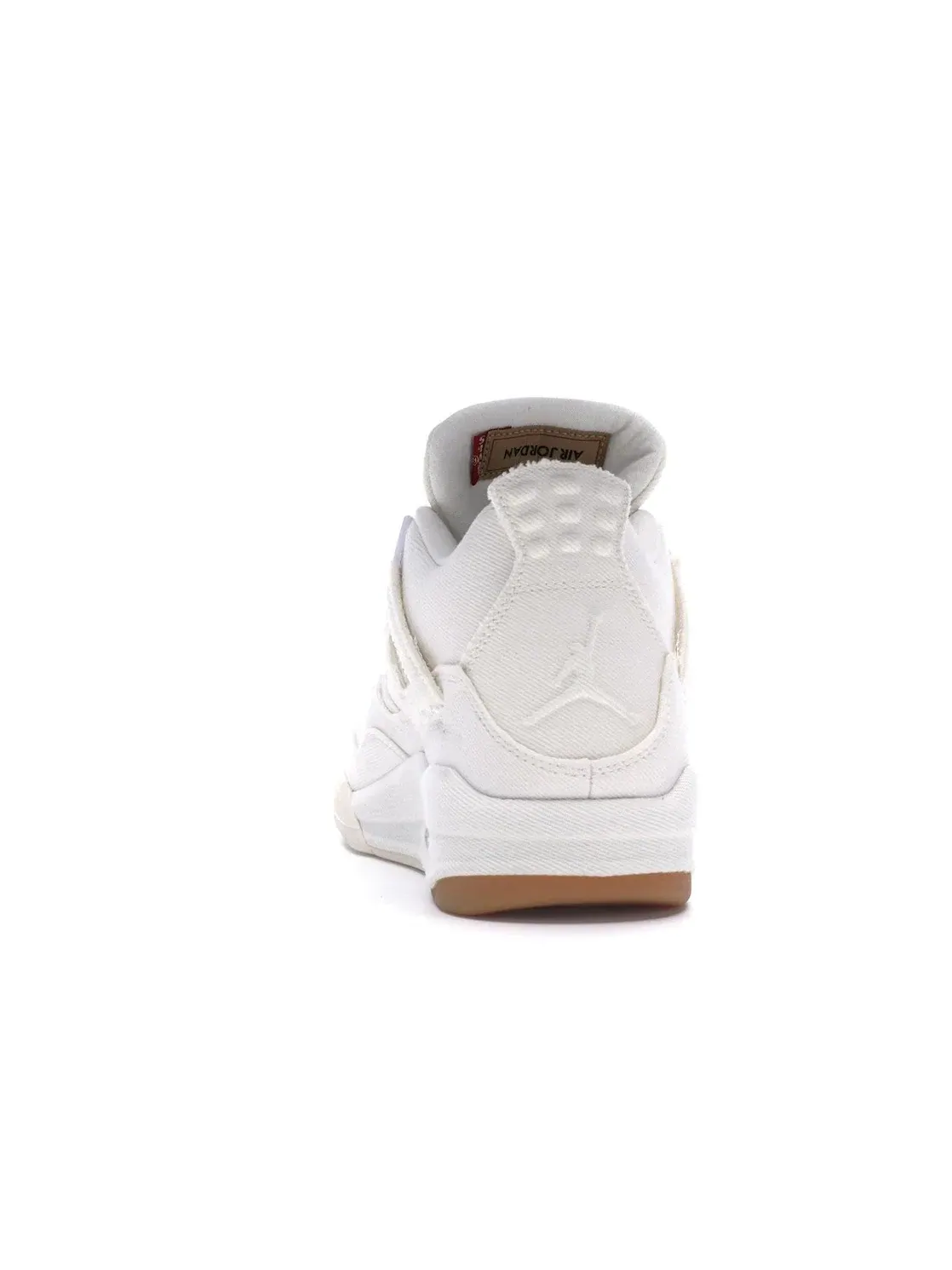 Мужские кроссовки с джинсовым верхом Jordan 4 Retro Levis White Jordan — изображение 4 из 4, белый/белый-белый