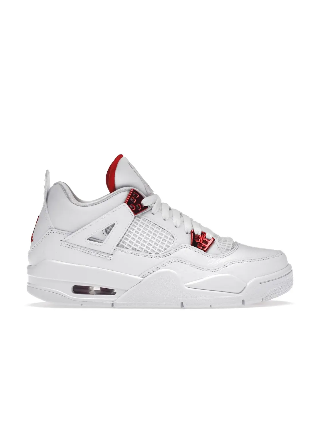 Детские кроссовки для мальчиков с контрастными элементами Jordan 4 Retro Metallic Red Jordan — изображение 1 из 4