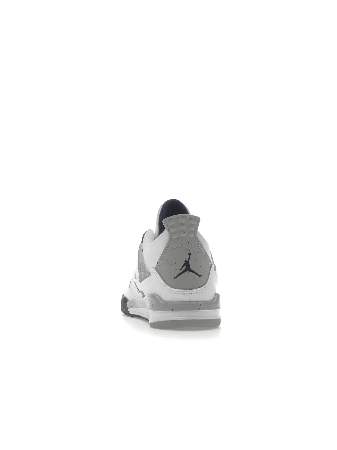 Детские кроссовки с верхом из белой кожи Midnight Navy Jordan 4 Retro Jordan — изображение 4 из 4