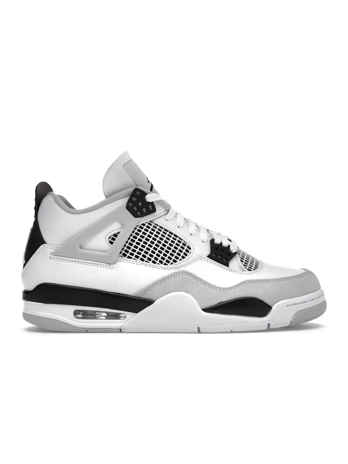 Мужские кроссовки Lifestyle с принтом Jordan 4 Retro Jordan — изображение 1 из 4, белый/черный-серый